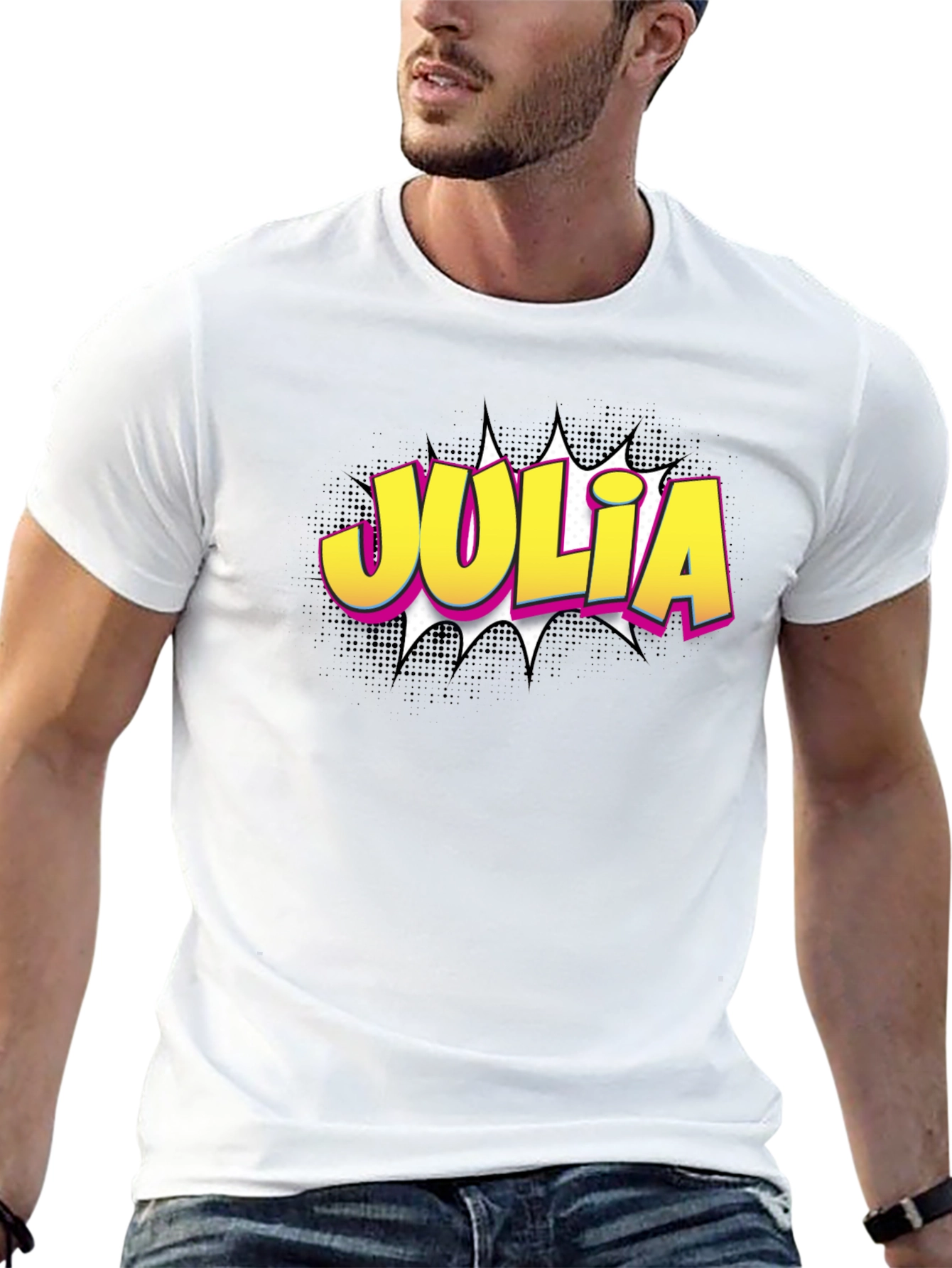Julia Comic Book Style T-Shirt
