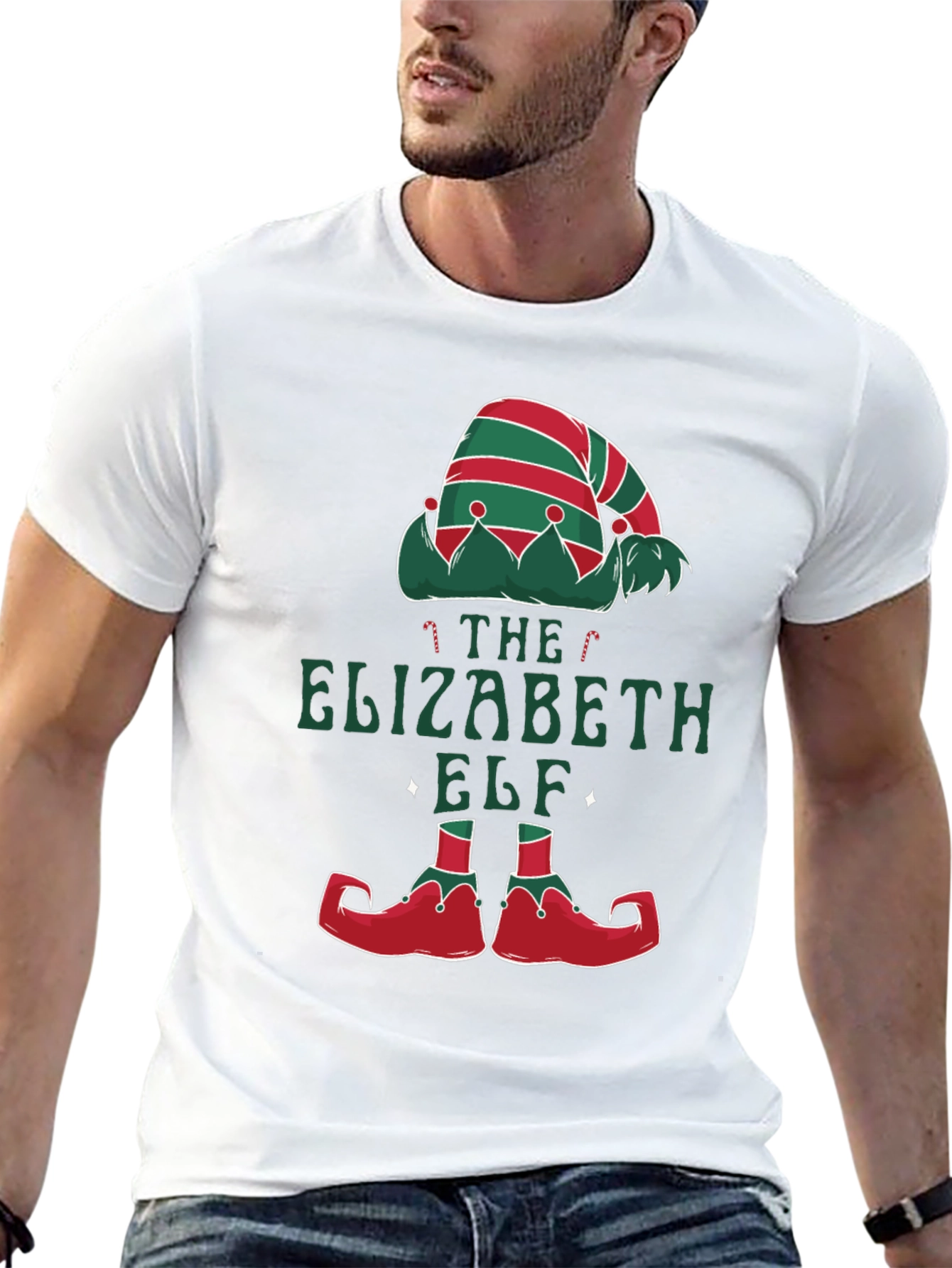 Elizabeth Elf Christmas T-Shirt Holiday Party