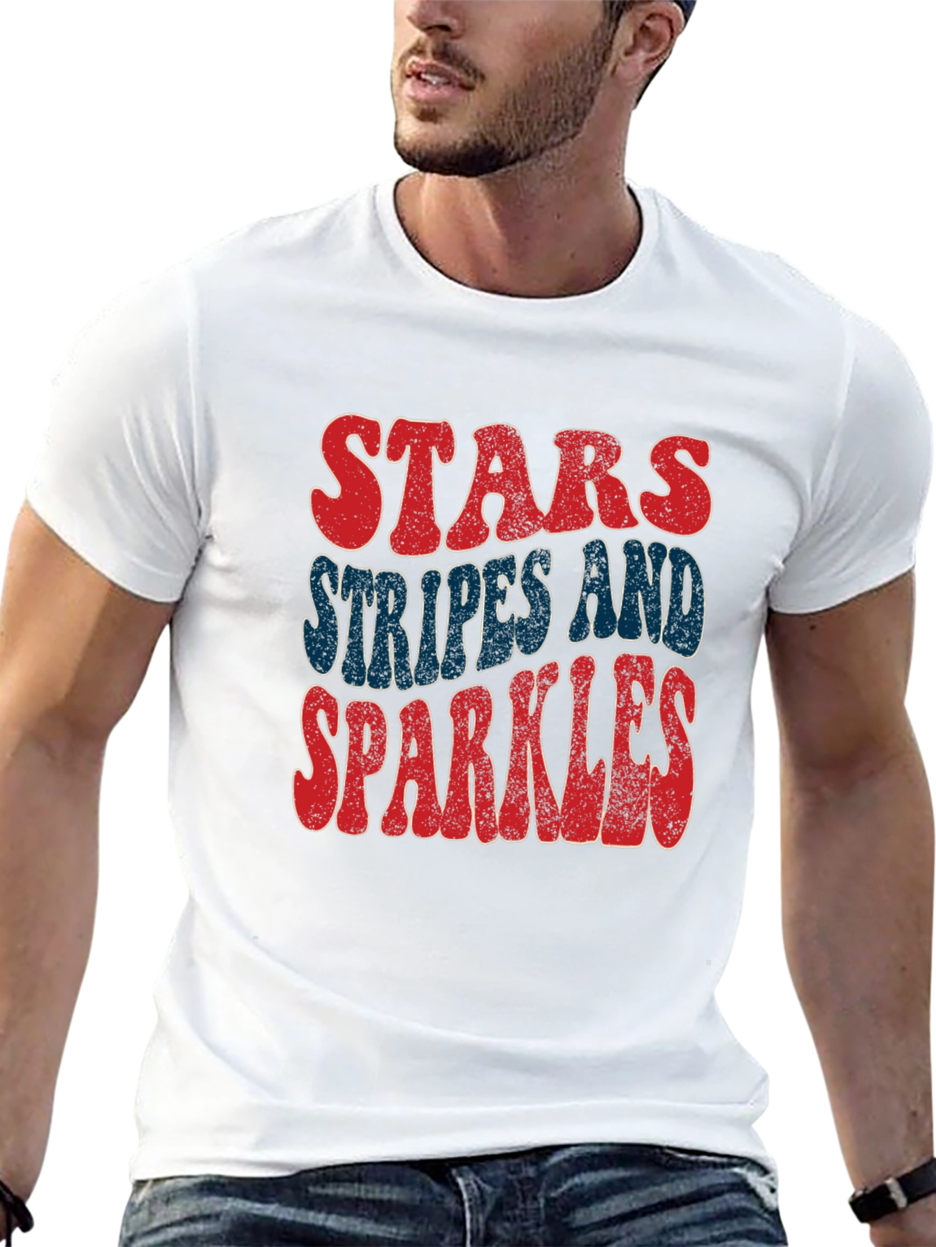 Stars Stripes & Sparkles Graphic Tee