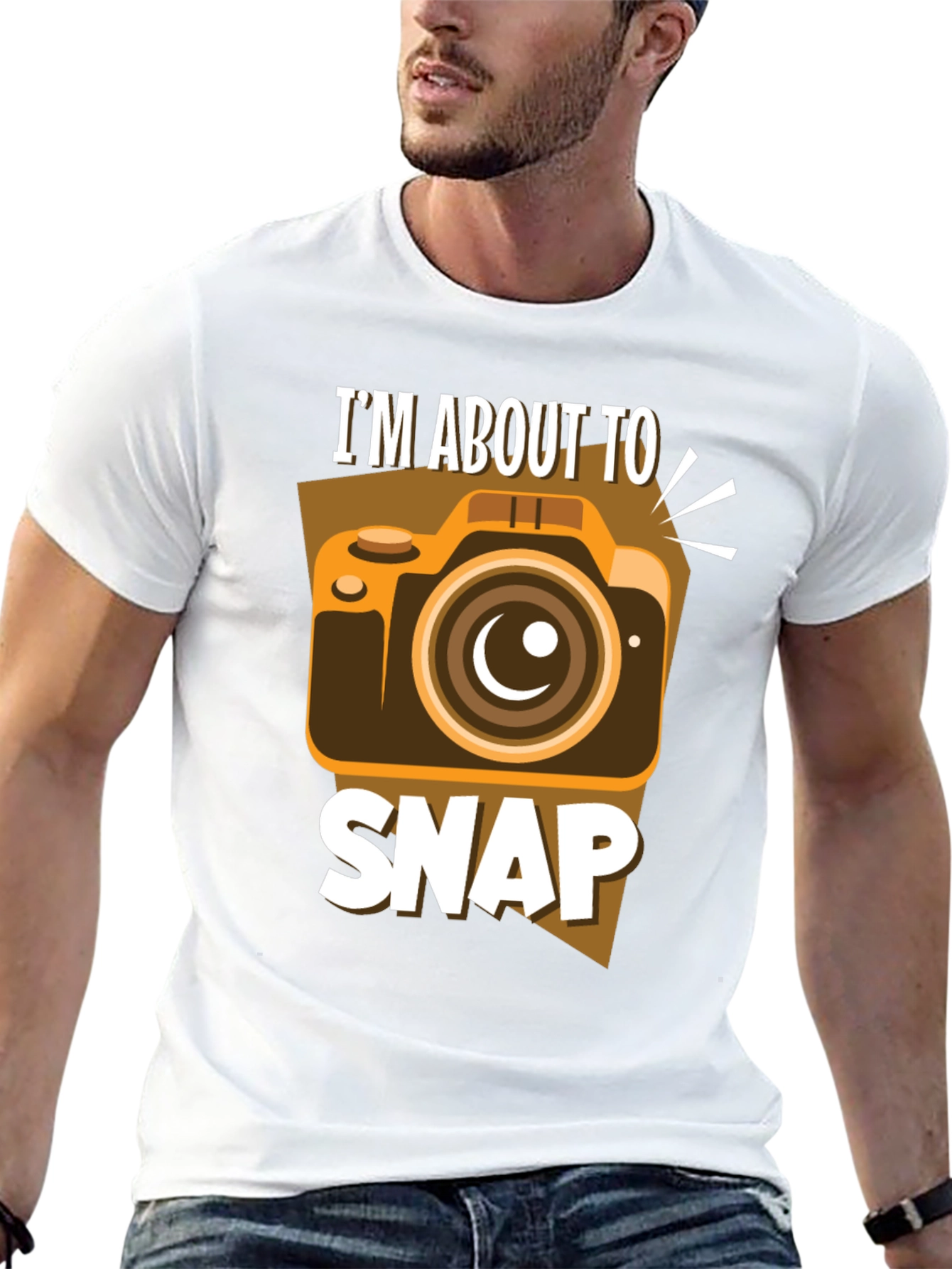 Im About to Snap T-Shirt: Funny Camera Design