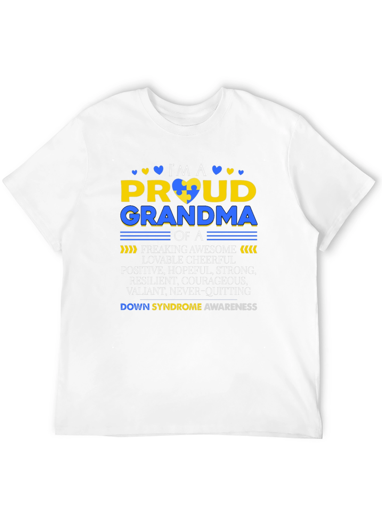 Proud Grandma Down Syndrome Awareness T-Shirt
