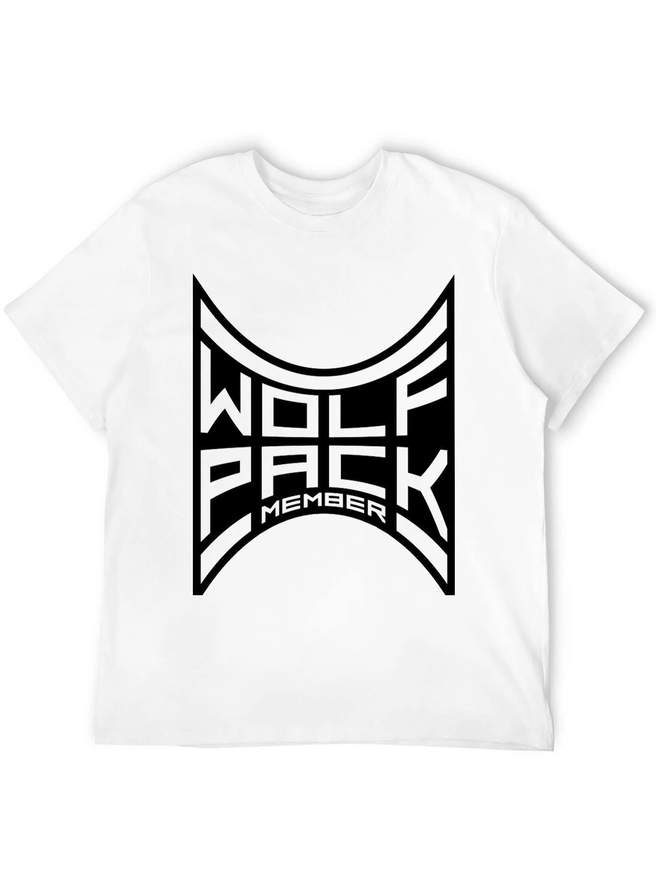 Wolf Pack Member Black Graphic Tee