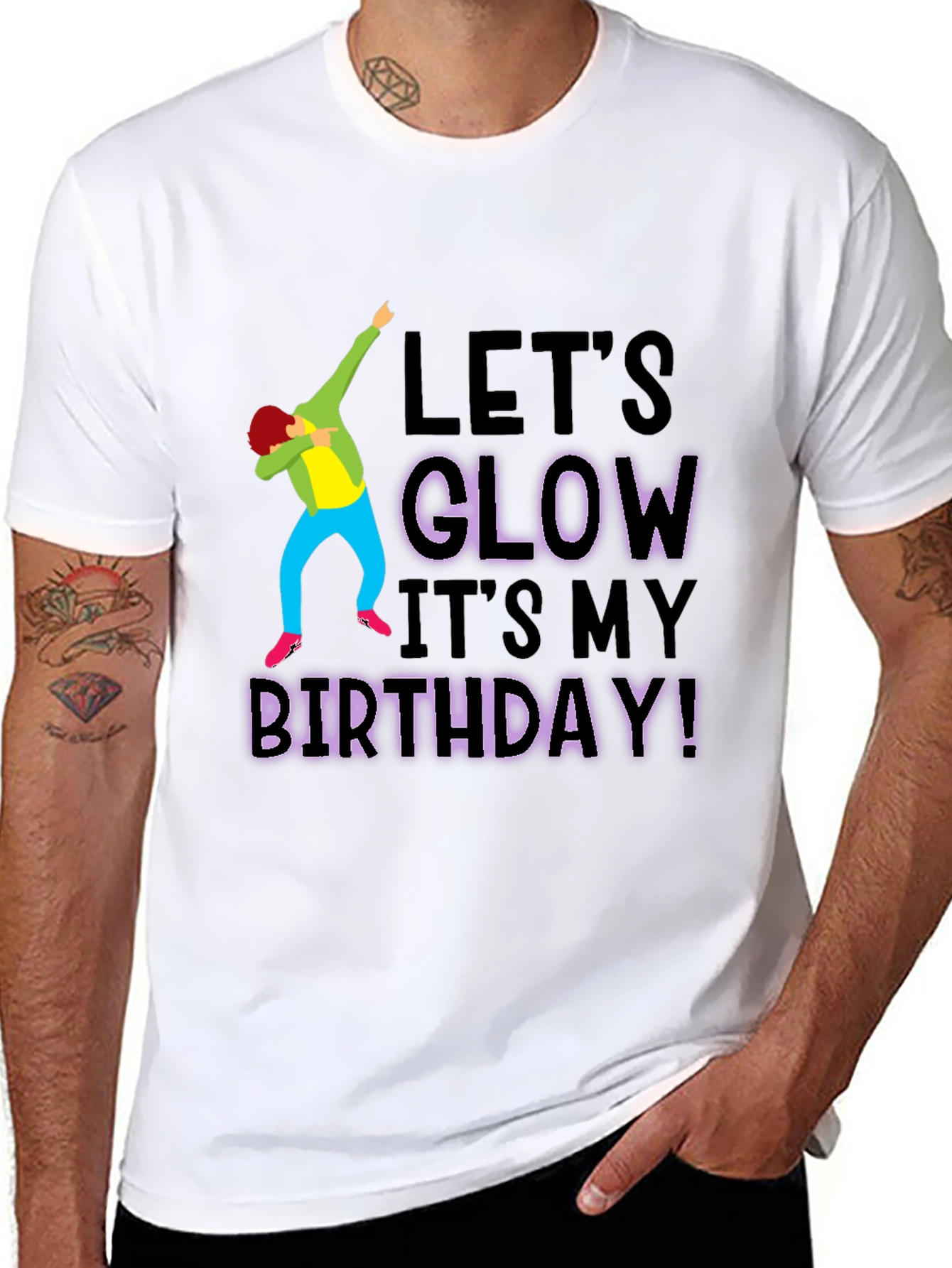 Lets Glow Birthday T-Shirt
