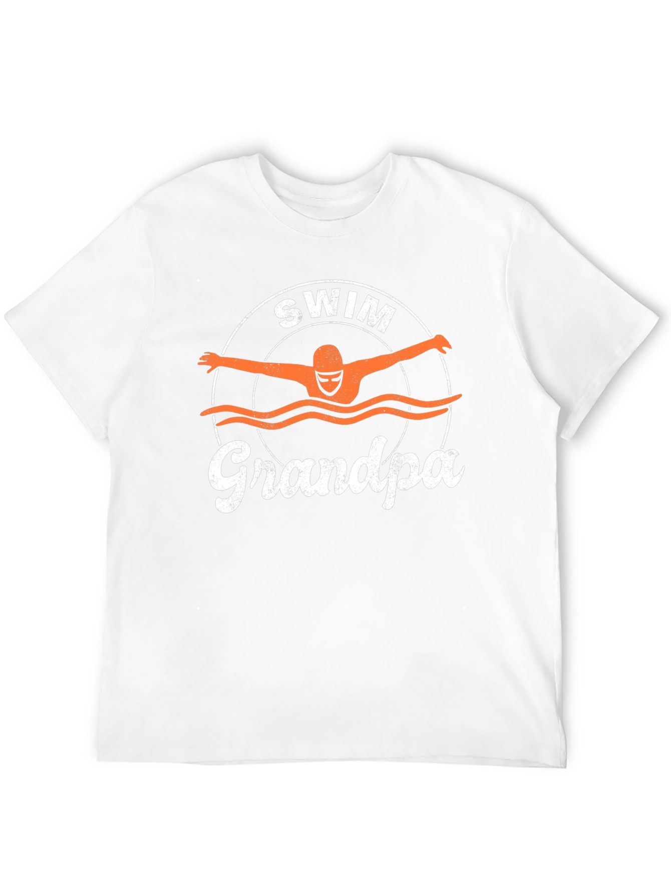 Swim Grandpa T-Shirt - Black Cotton Tee