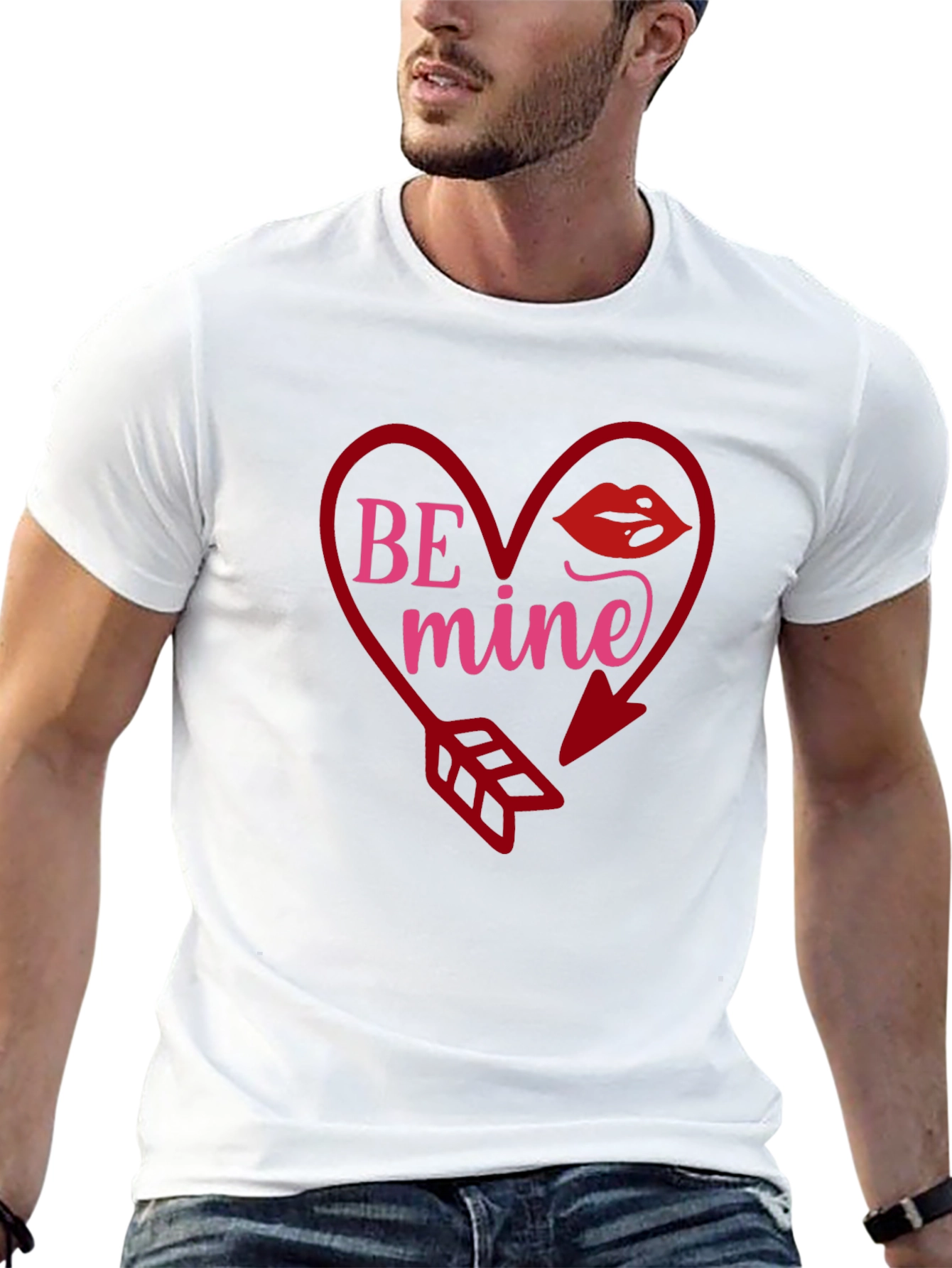 Be Mine Heart Valentines Day T-Shirt