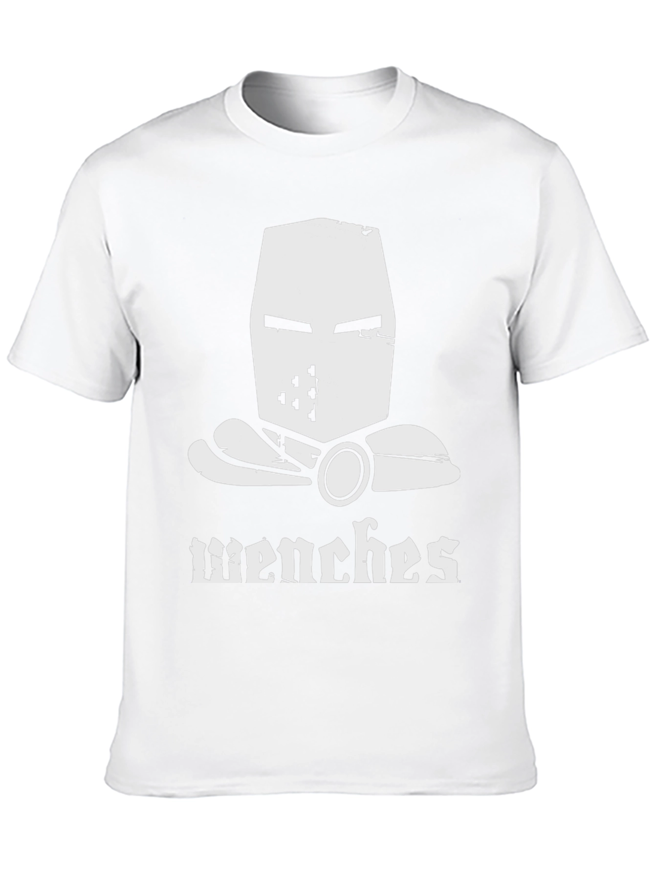 Wenches T-Shirt Crusader Helmet Medieval Humor