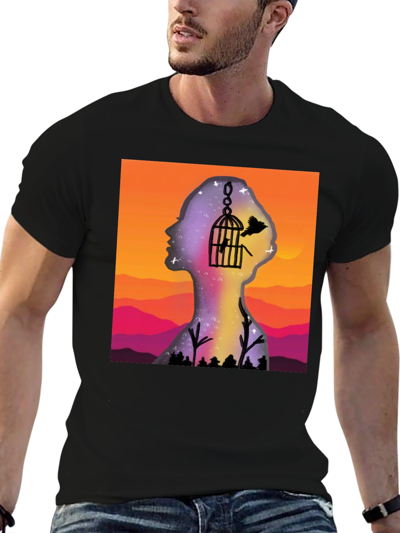 Mind Freedom T-Shirt - Artistic Graphic Tee
