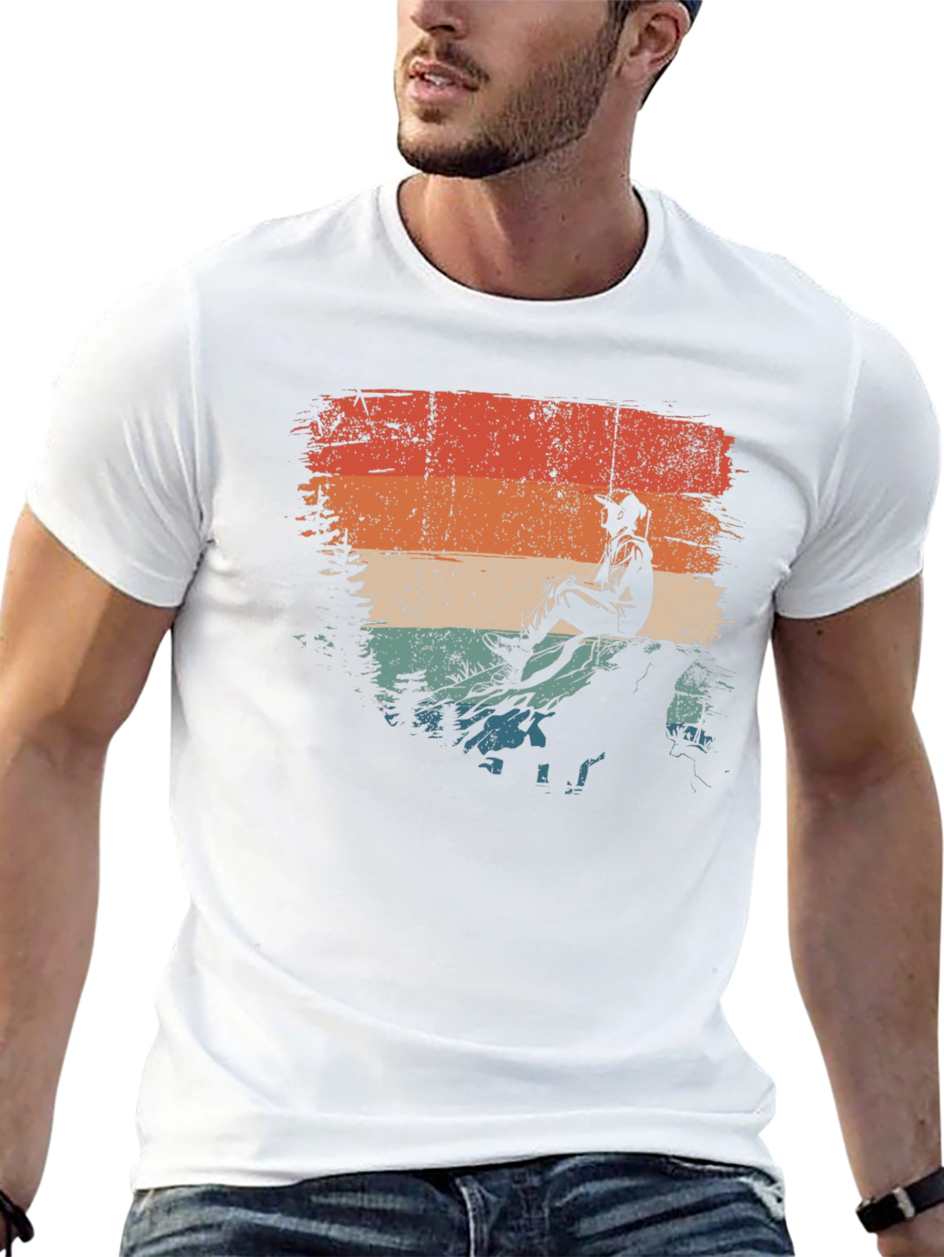 Retro Hiker Graphic T-Shirt - Outdoor Adventure Tee