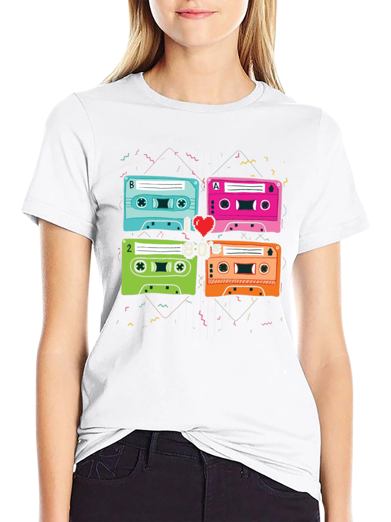 Retro 80s Music Cassette T-Shirt