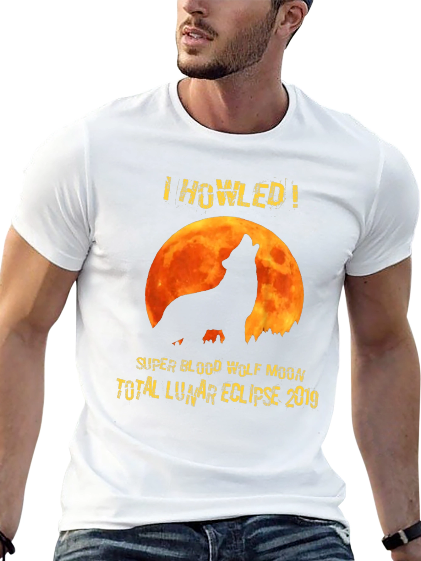 I Howled Wolf Moon Eclipse Graphic Tee