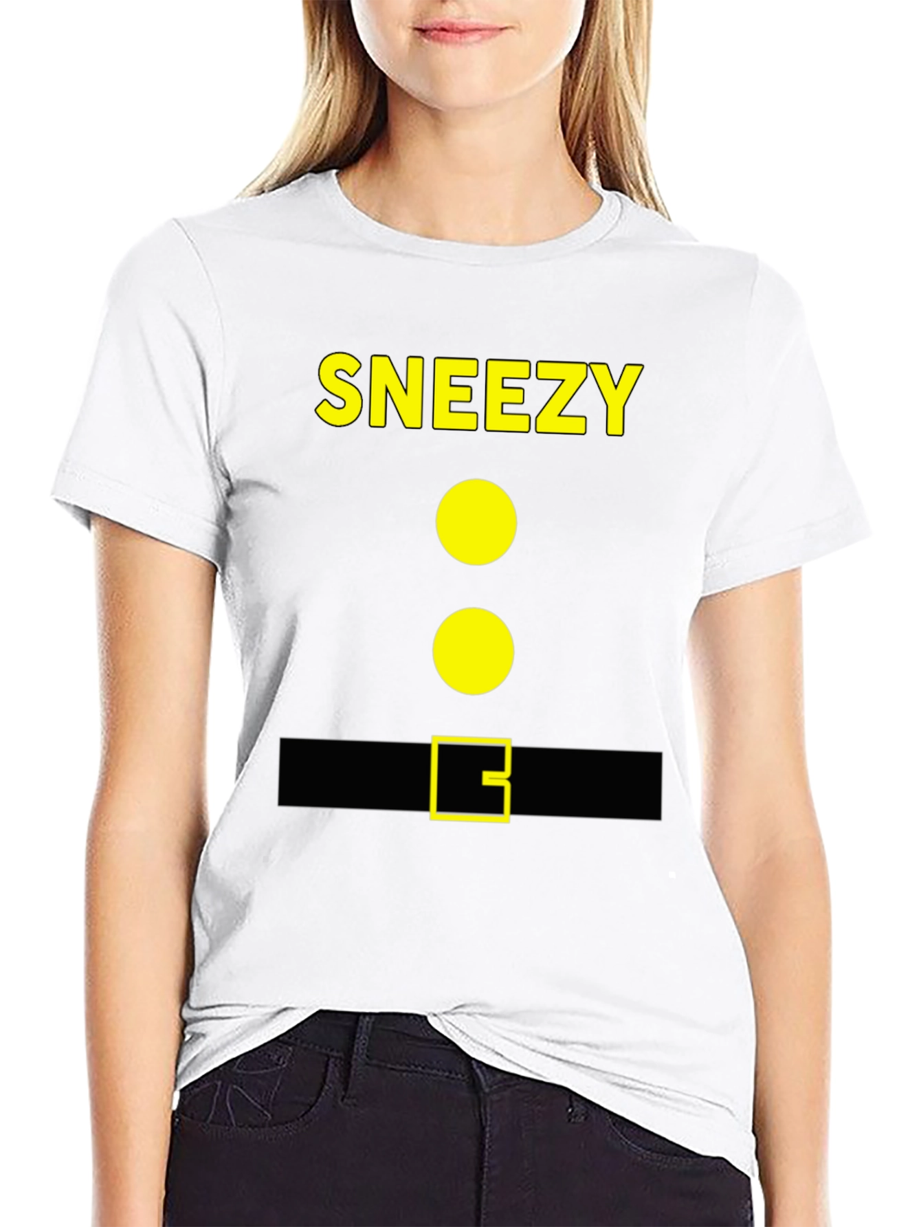 Sneezy Dwarf Costume T-Shirt - Halloween Cosplay
