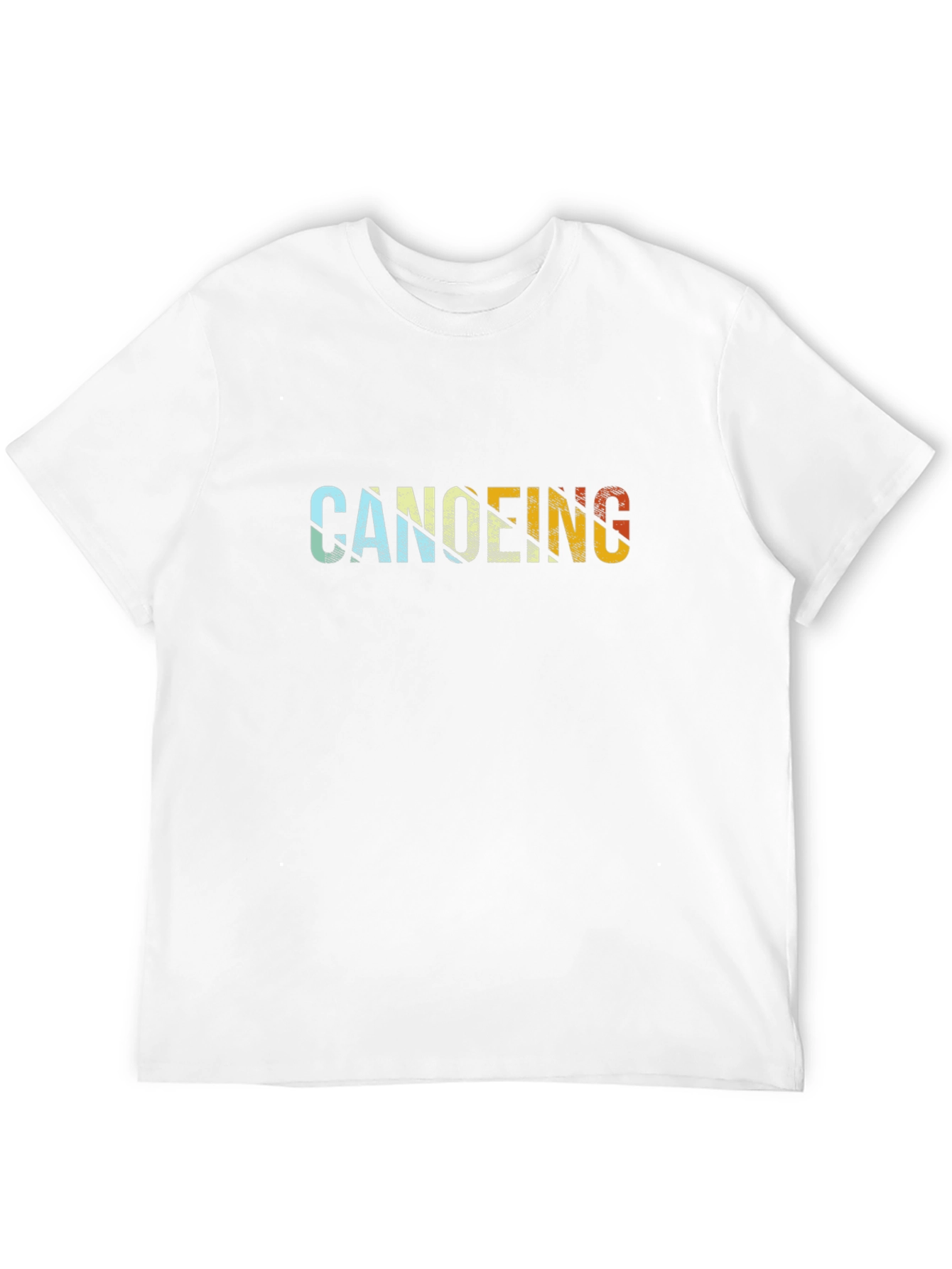 Canoeing Graphic Tee - Retro Style Black T-Shirt