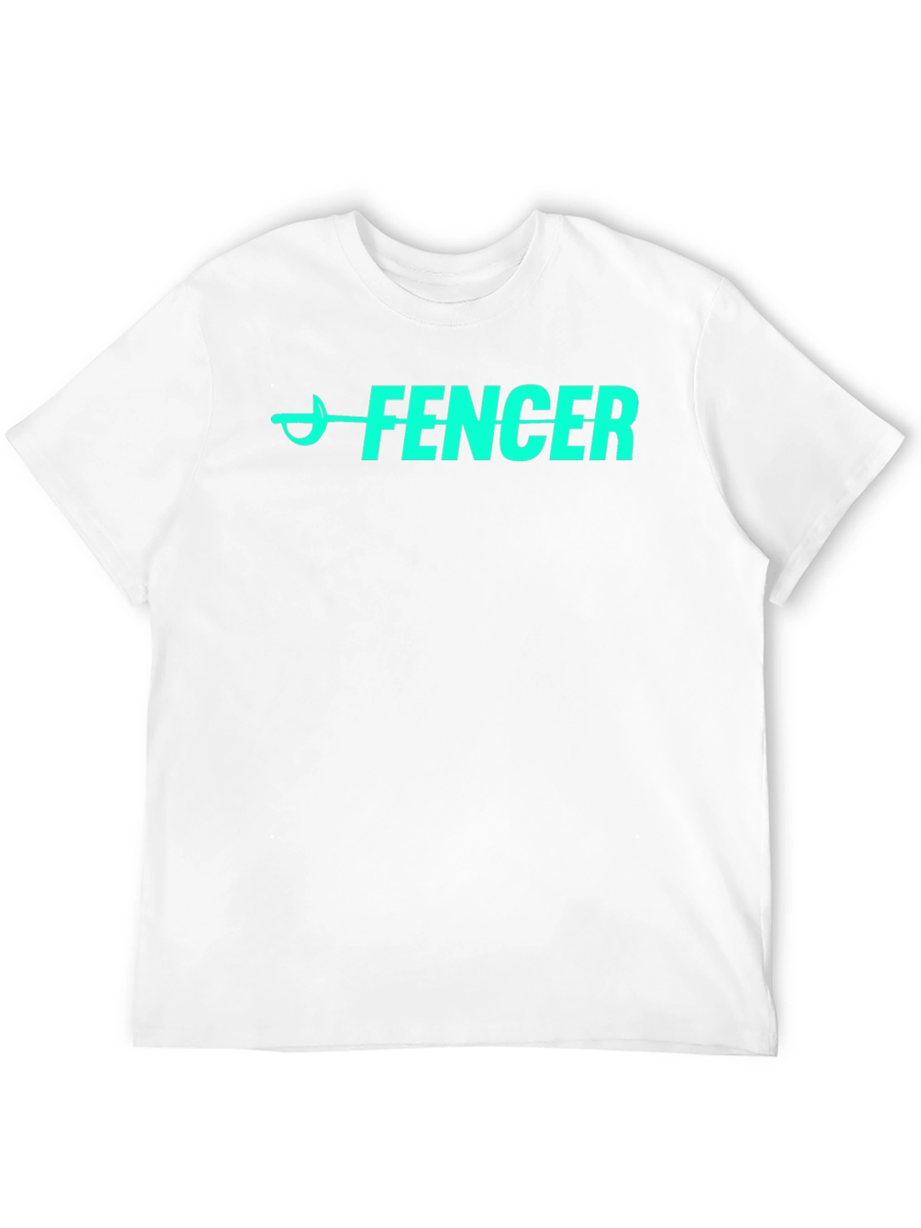 Fencer Graphic Tee - Black Cotton Fencing T-Shirt