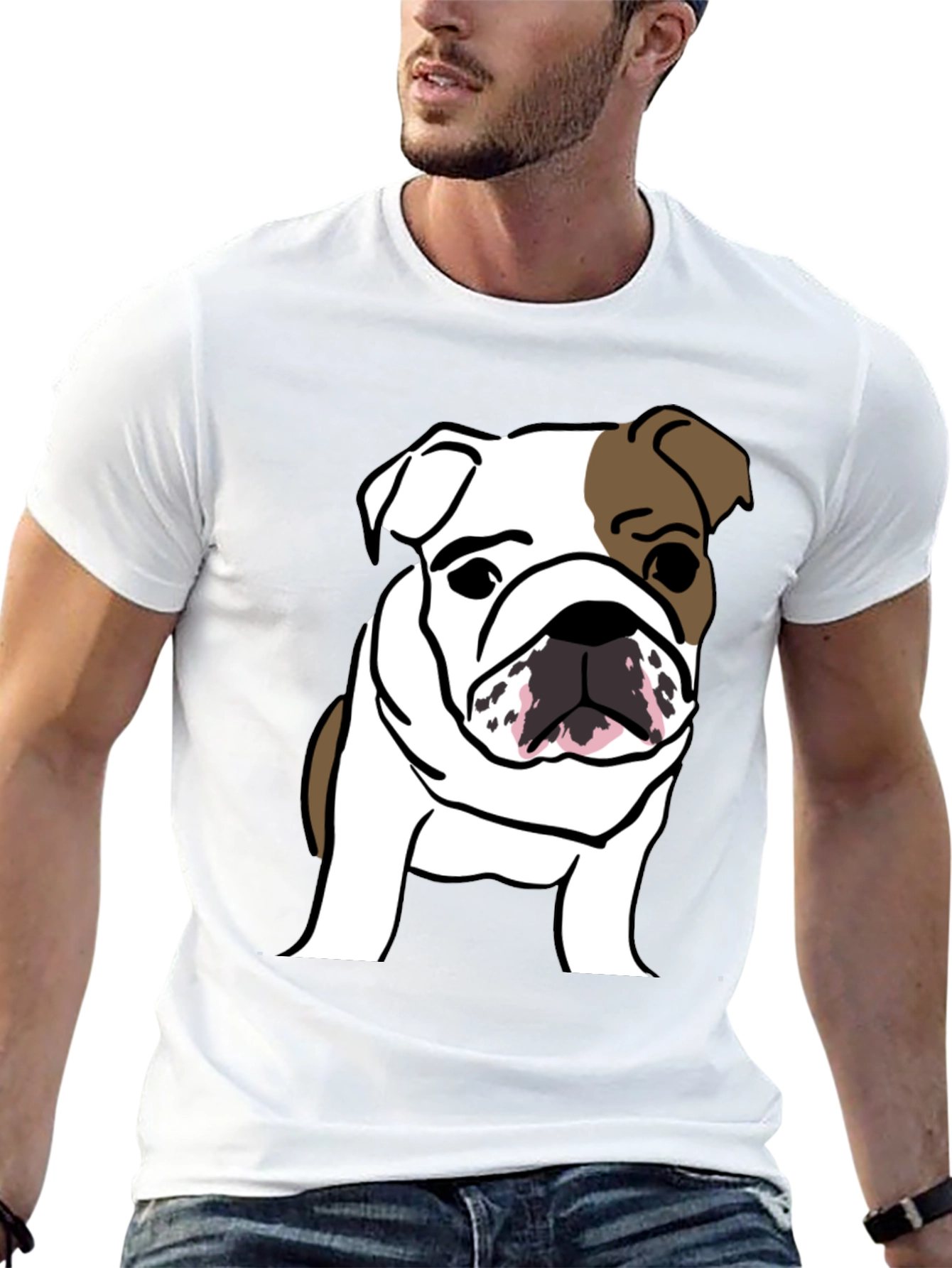 Bulldog Graphic Tee - Trendy Casual Style