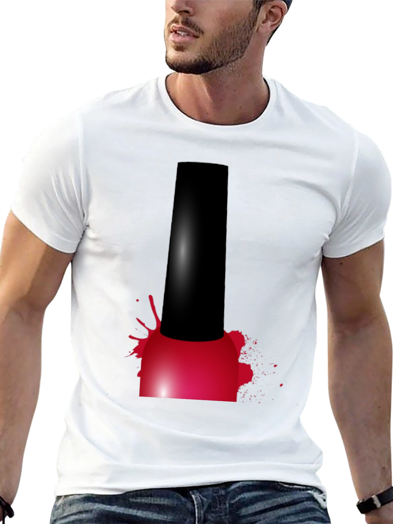 Nail Polish Splatter Graphic T-Shirt