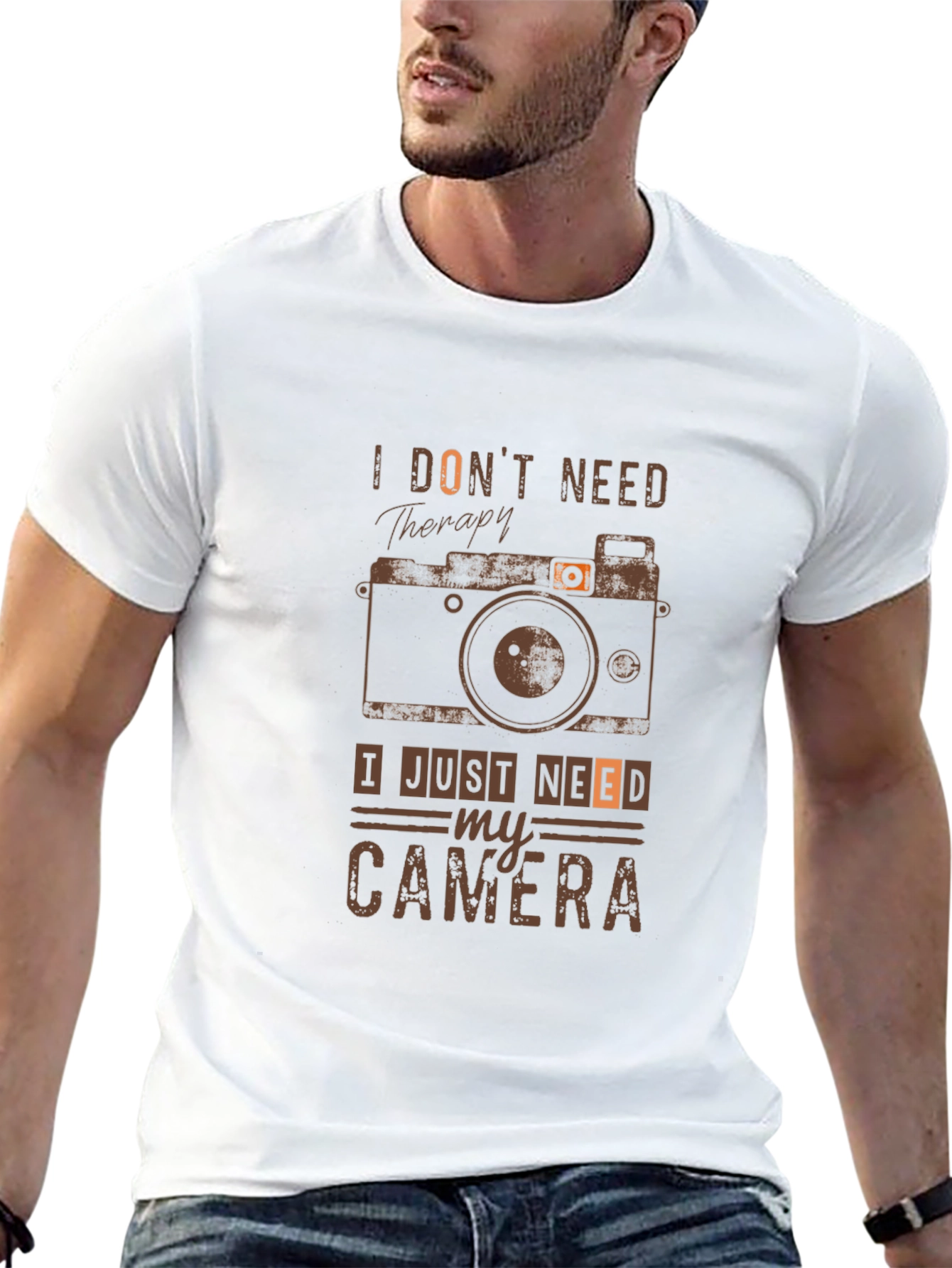 I Dont Need Therapy Camera Graphic Tee
