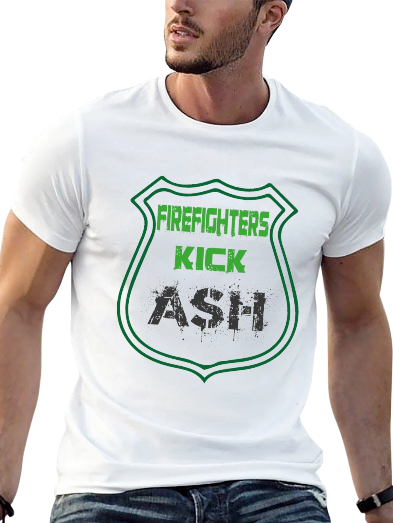 Firefighters Kick Ash T-Shirt - Graphic Tee