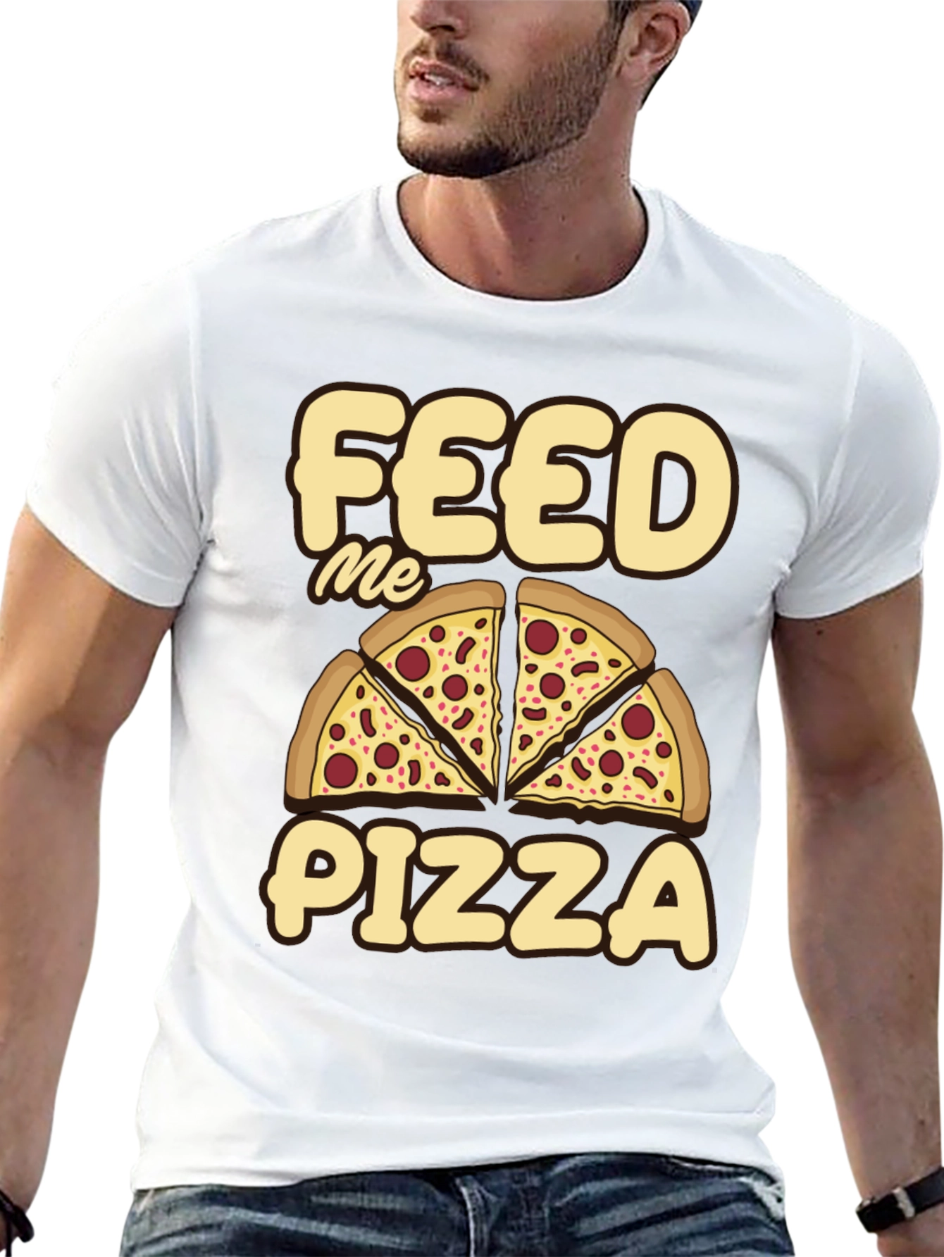 Feed Me Pizza Graphic Tee