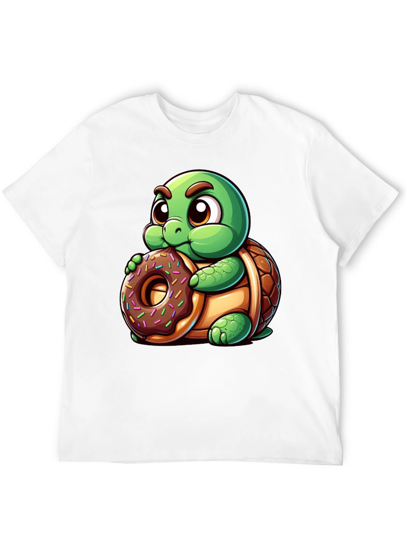 Turtle Donut T-Shirt - Cute Cartoon Style