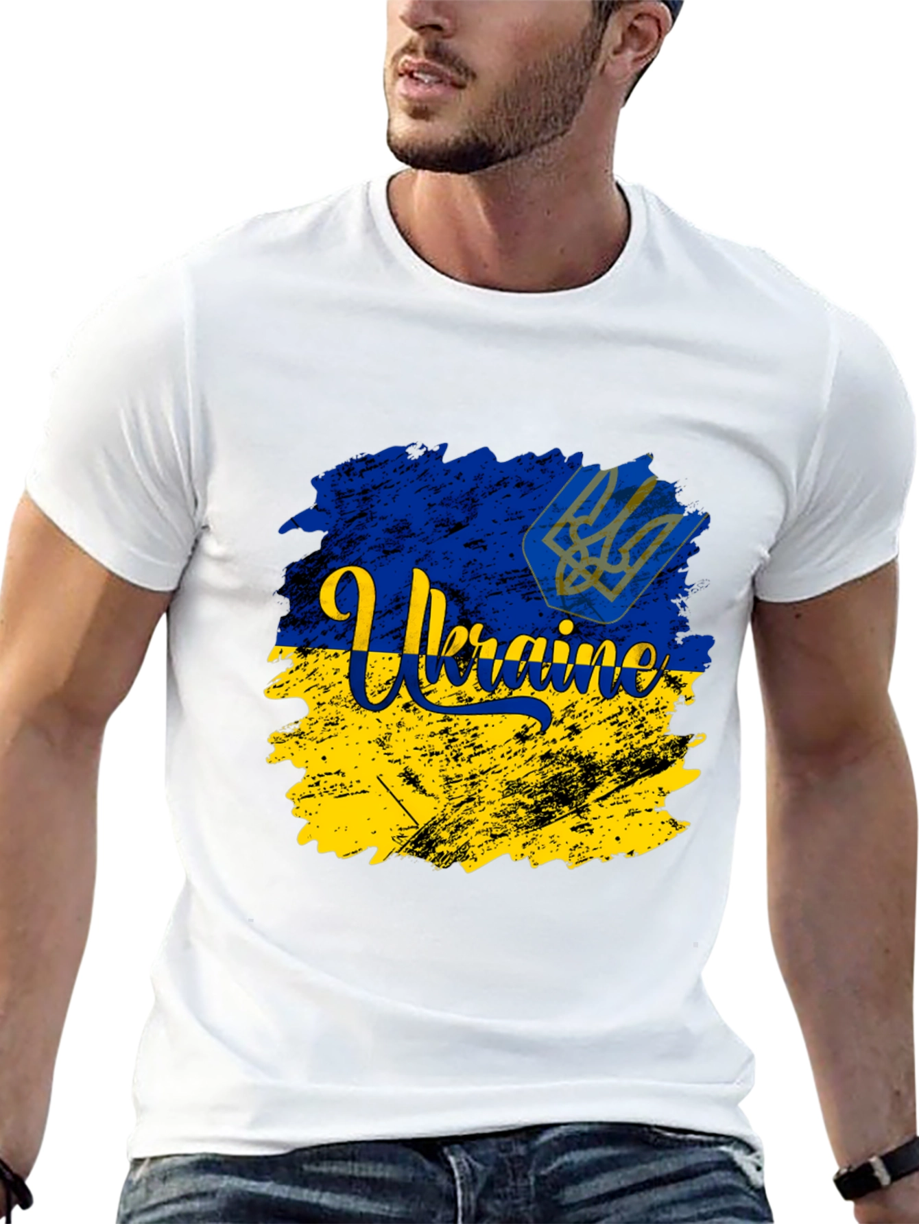 Ukraine Flag Graphic Tee - Support Ukraine