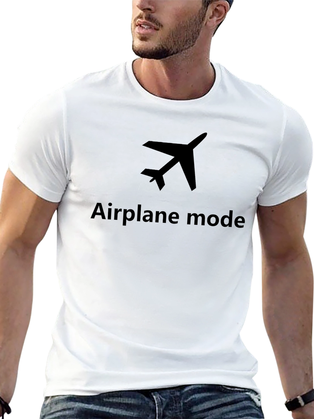 Airplane Mode Graphic Tee - Fly High in Style