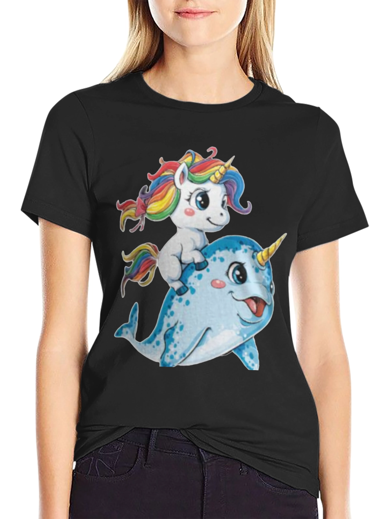 Unicorn Narwhal Graphic T-Shirt