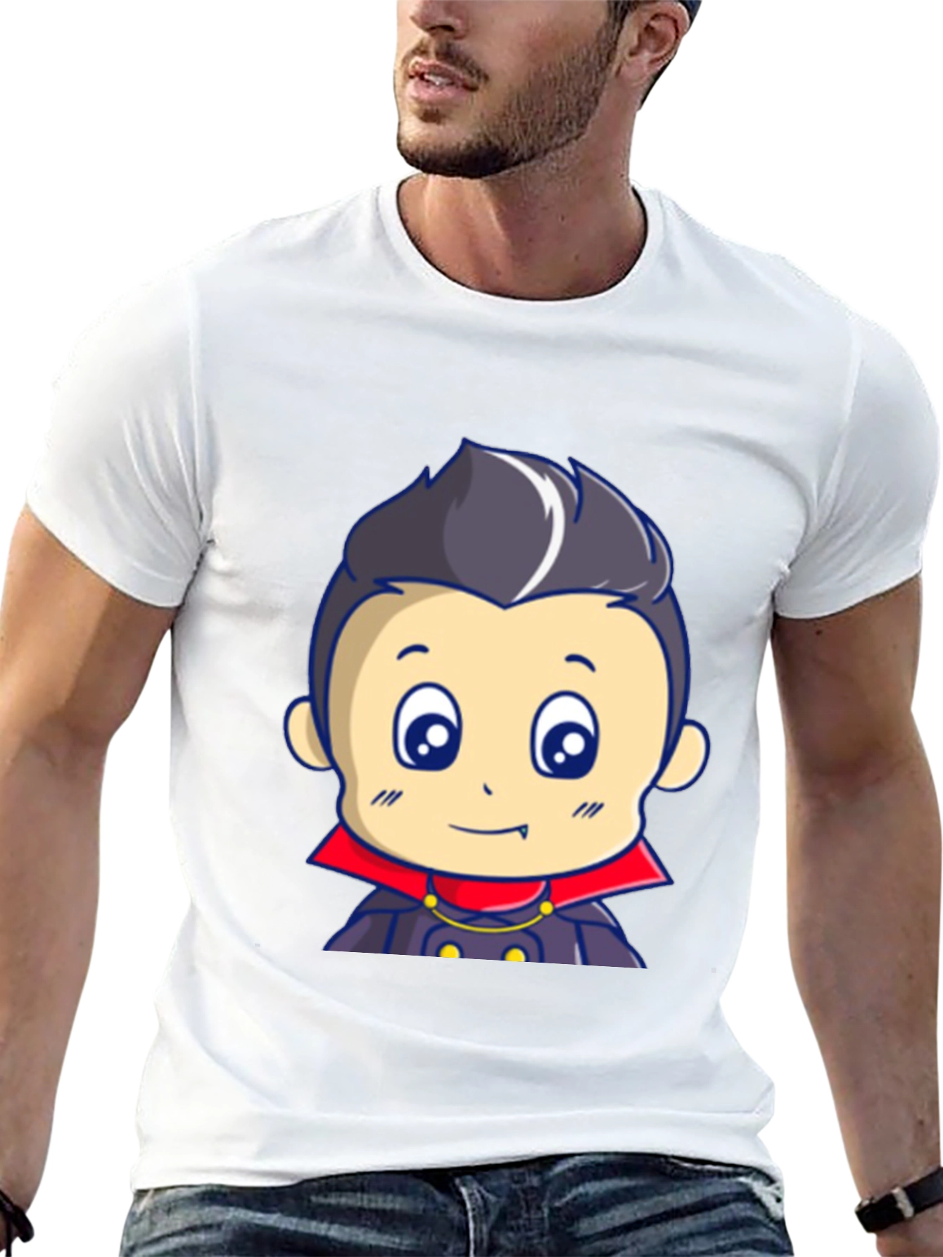 Cartoon Vampire T-Shirt - Cute Halloween Design