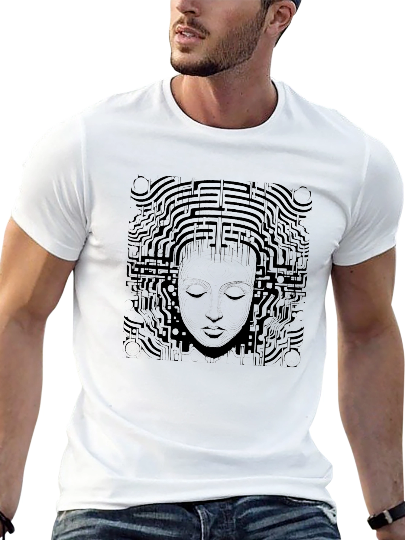 Tech Mindset Graphic Black Tee