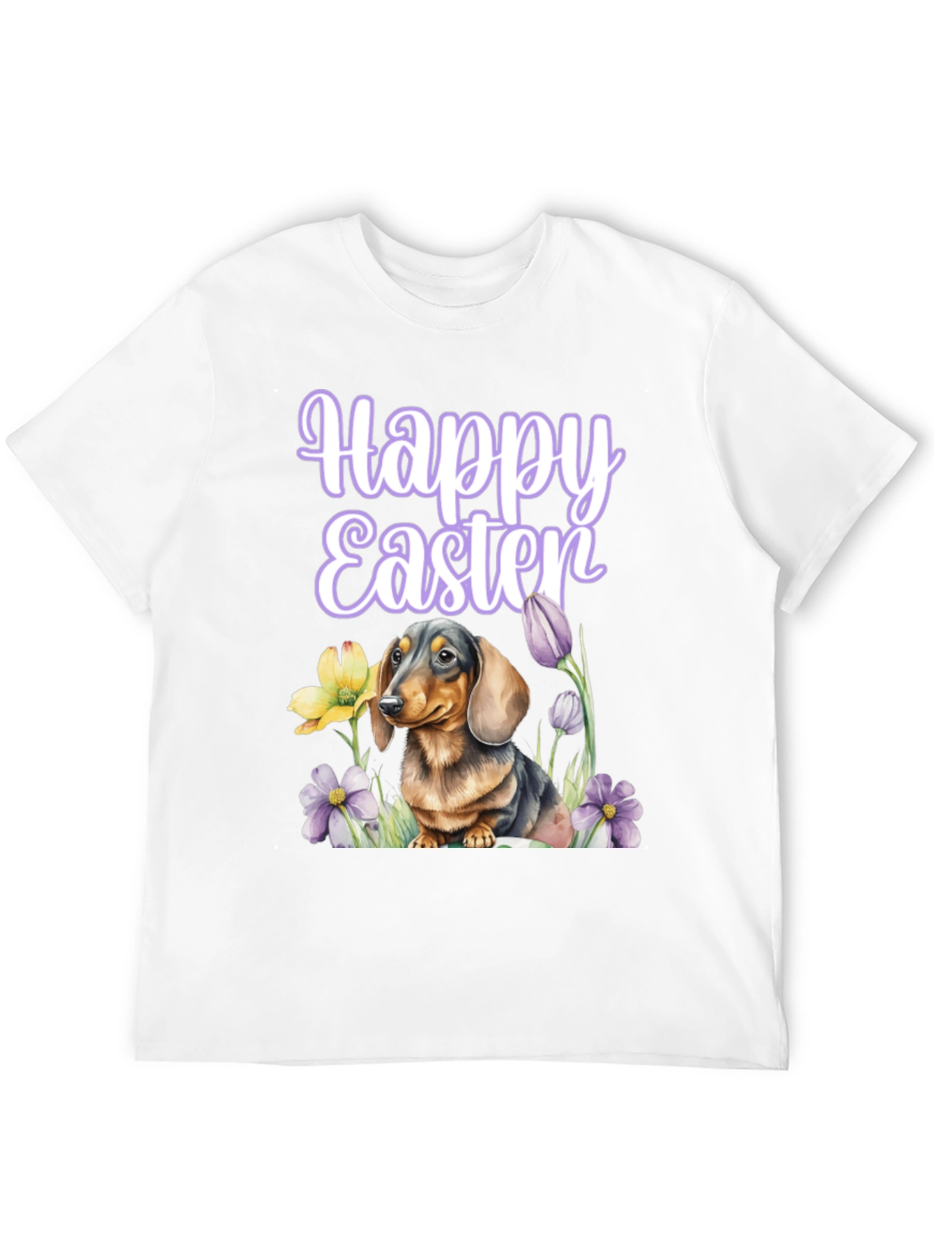 Happy Easter Dachshund T-Shirt Unisex Cute Dog Tee