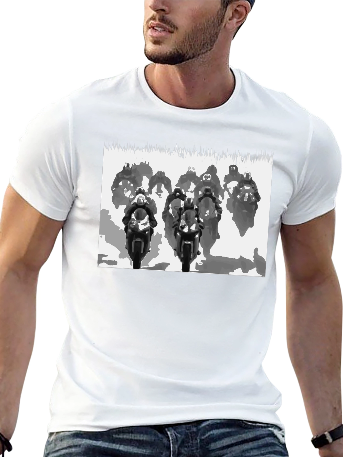 Motorcycle Race Black T-Shirt - Ride in Style