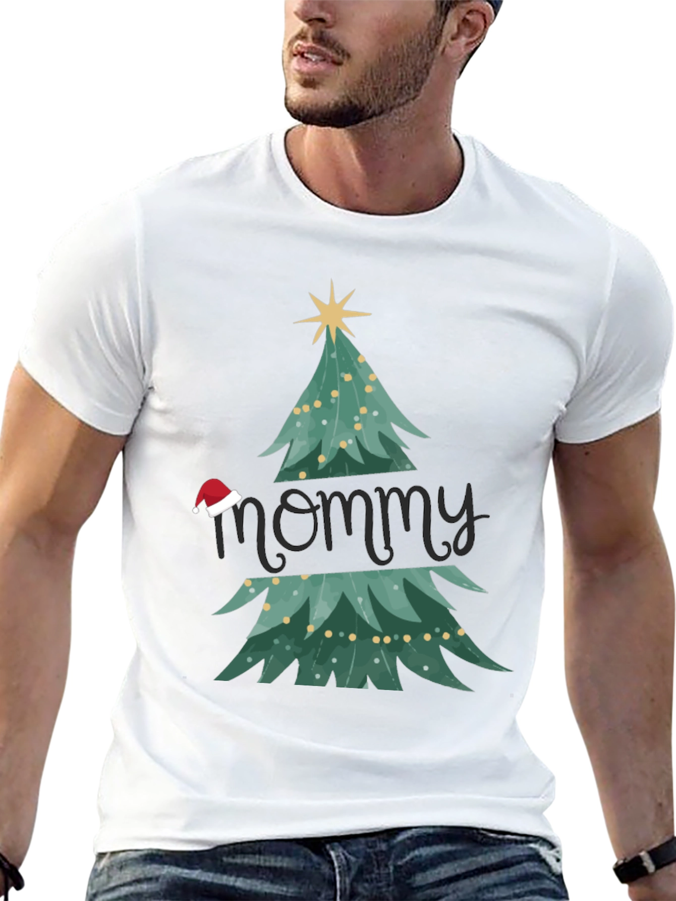 Festive Mommy Christmas Tree T-Shirt