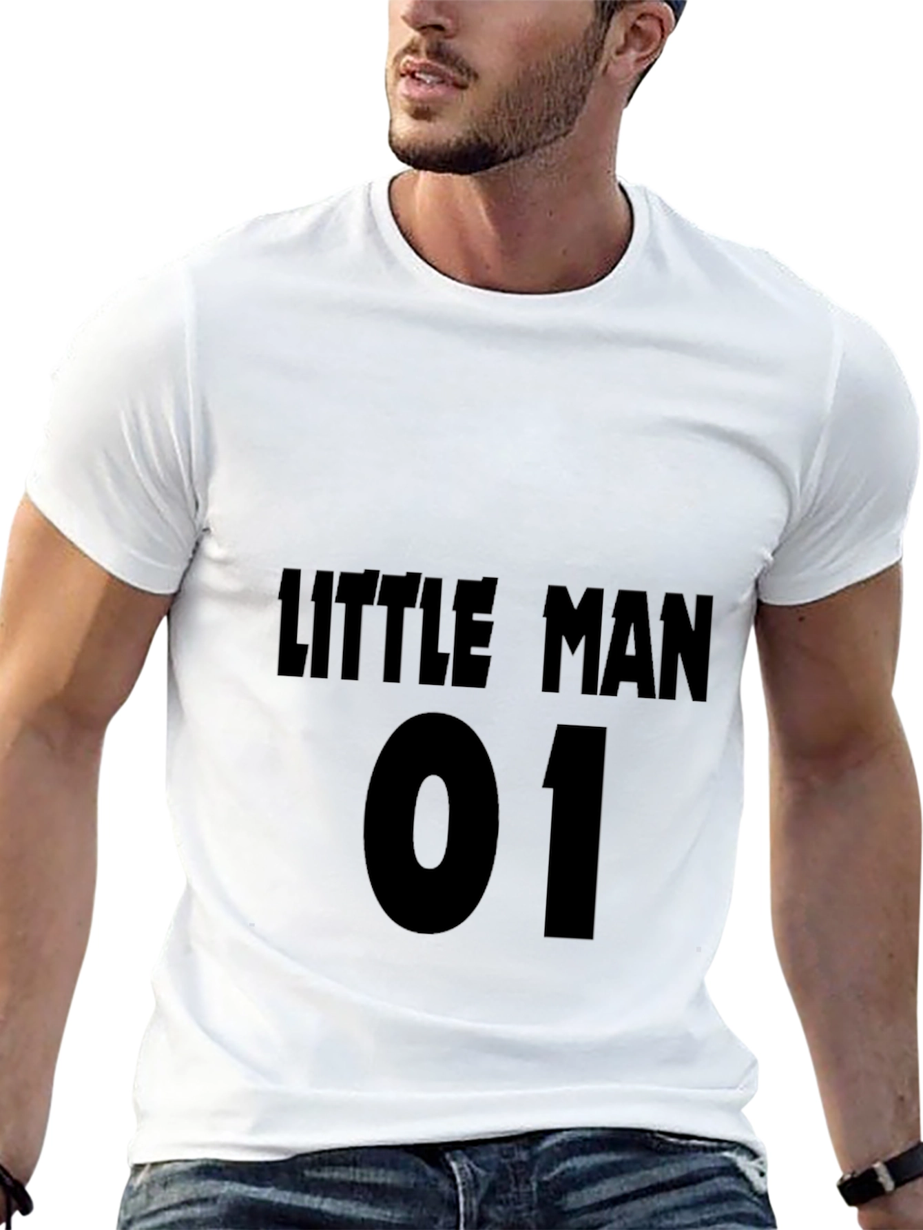 Little Man 01 Black T-Shirt