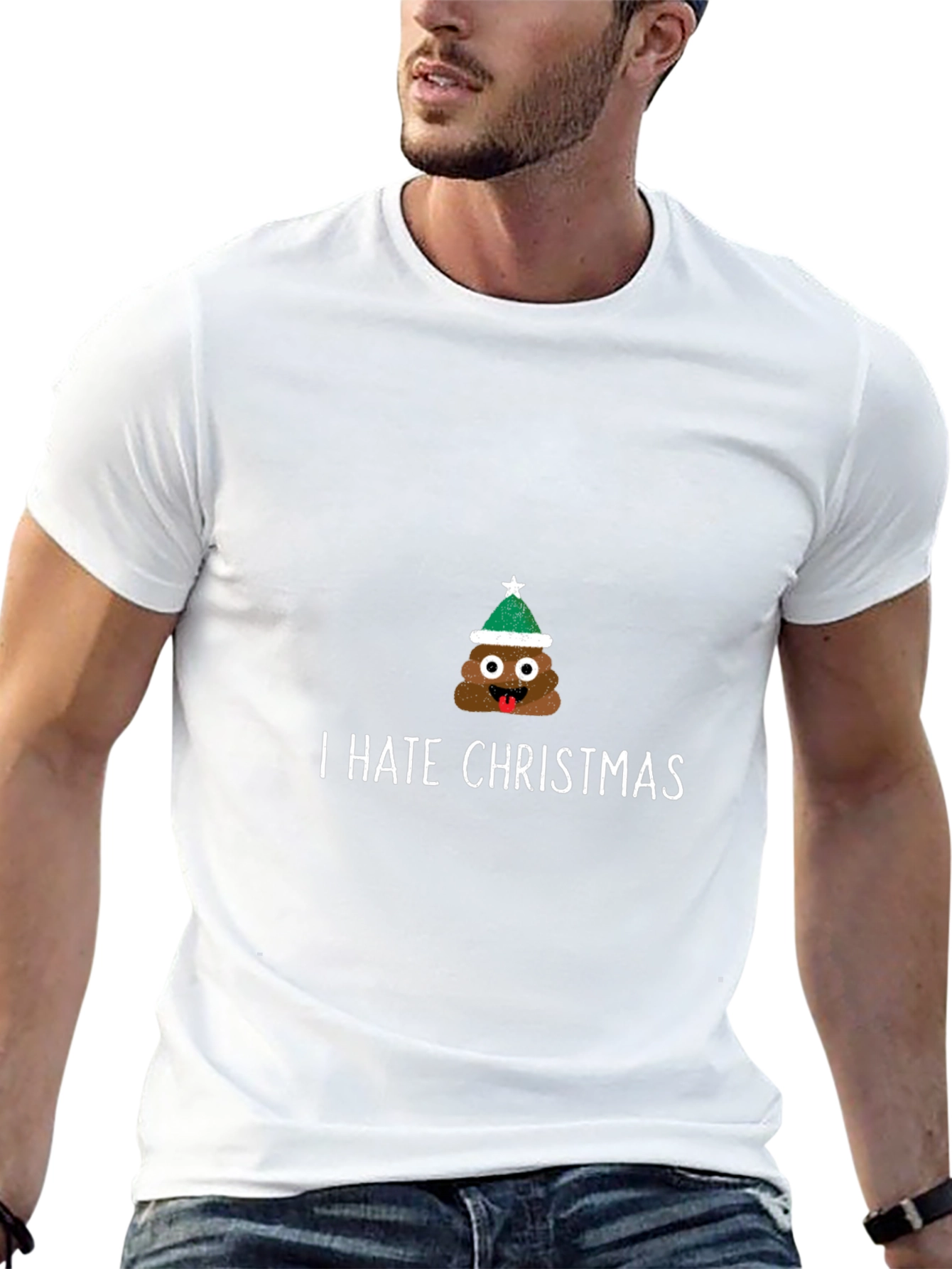 I Hate Christmas Poop Emoji Tee