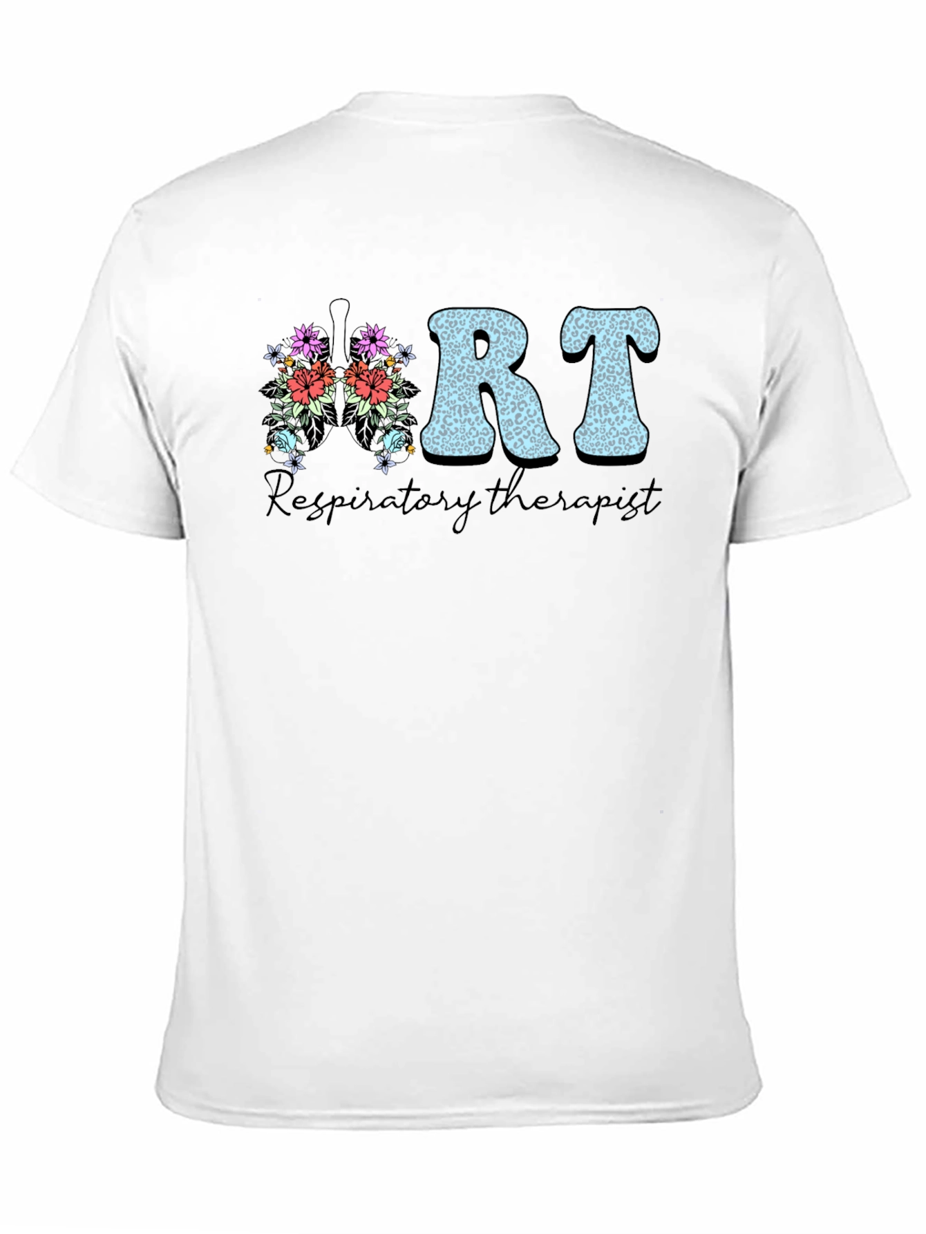 Floral RT Respiratory Therapist T-Shirt
