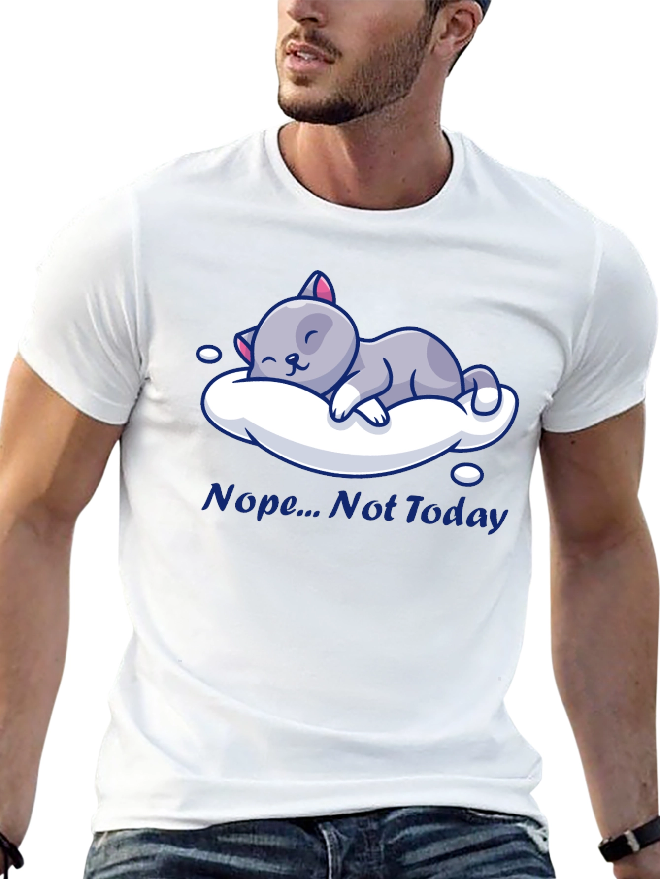 Nope Not Today Cat Nap T-Shirt