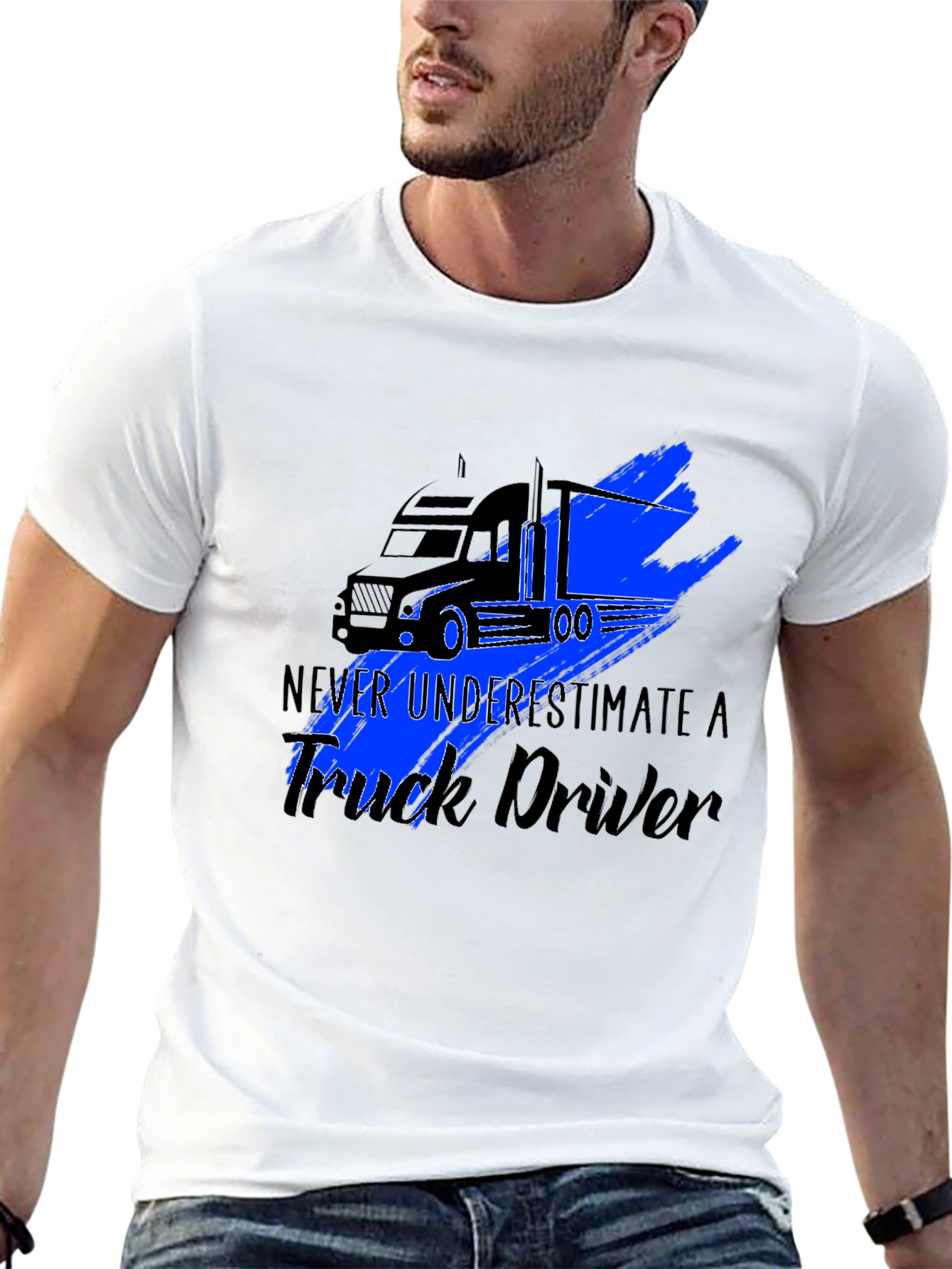 Truck Driver Graphic Tee - Never Underestimate