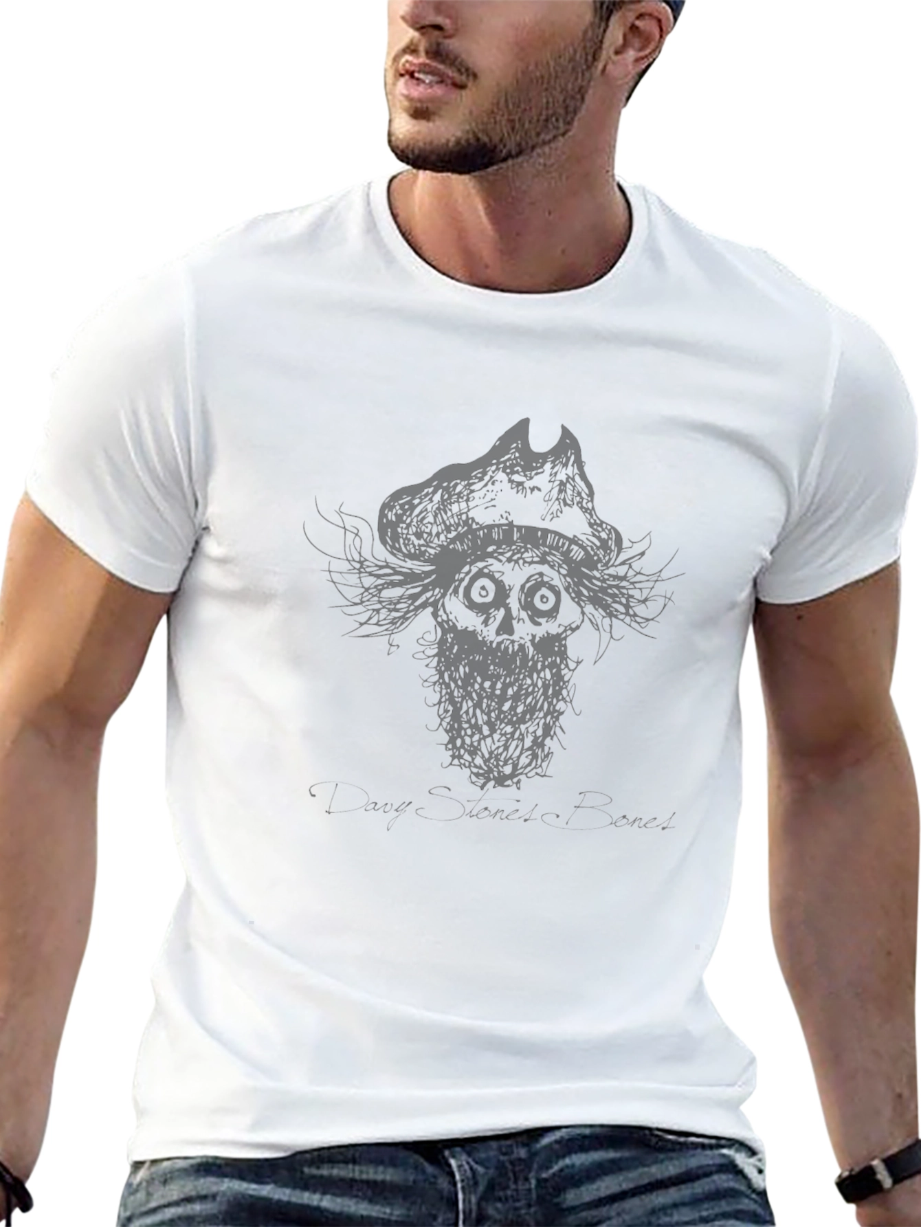 Skull Pirate Graphic Black T-Shirt