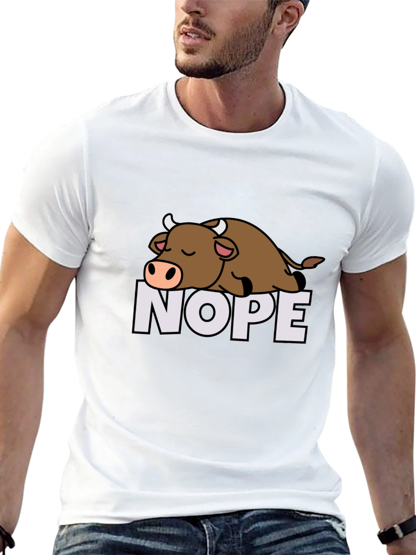 Nope Nap Cow Tee - Lazy Days T-Shirt