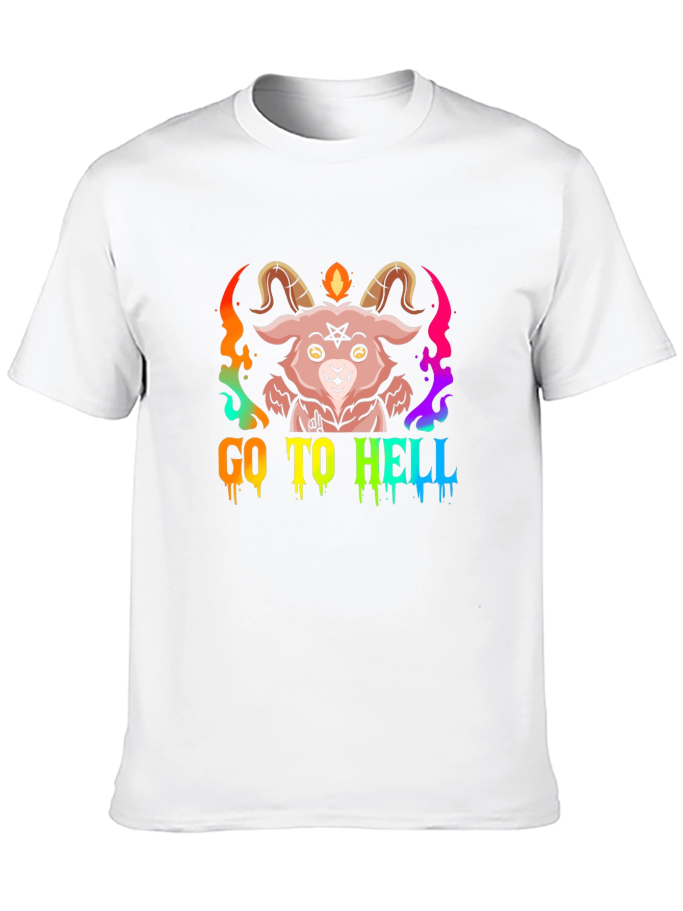 Go To Hell Baphomet Graphic Tee