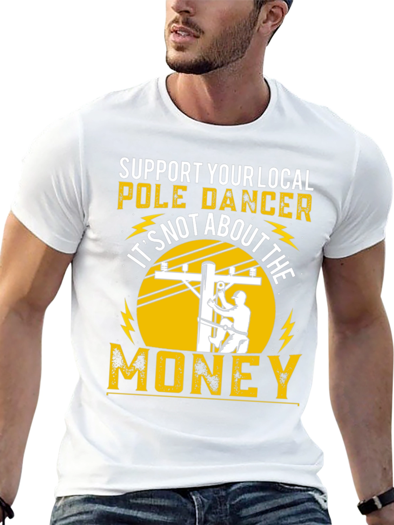 Support Your Local Pole Dancer Funny T-Shirt