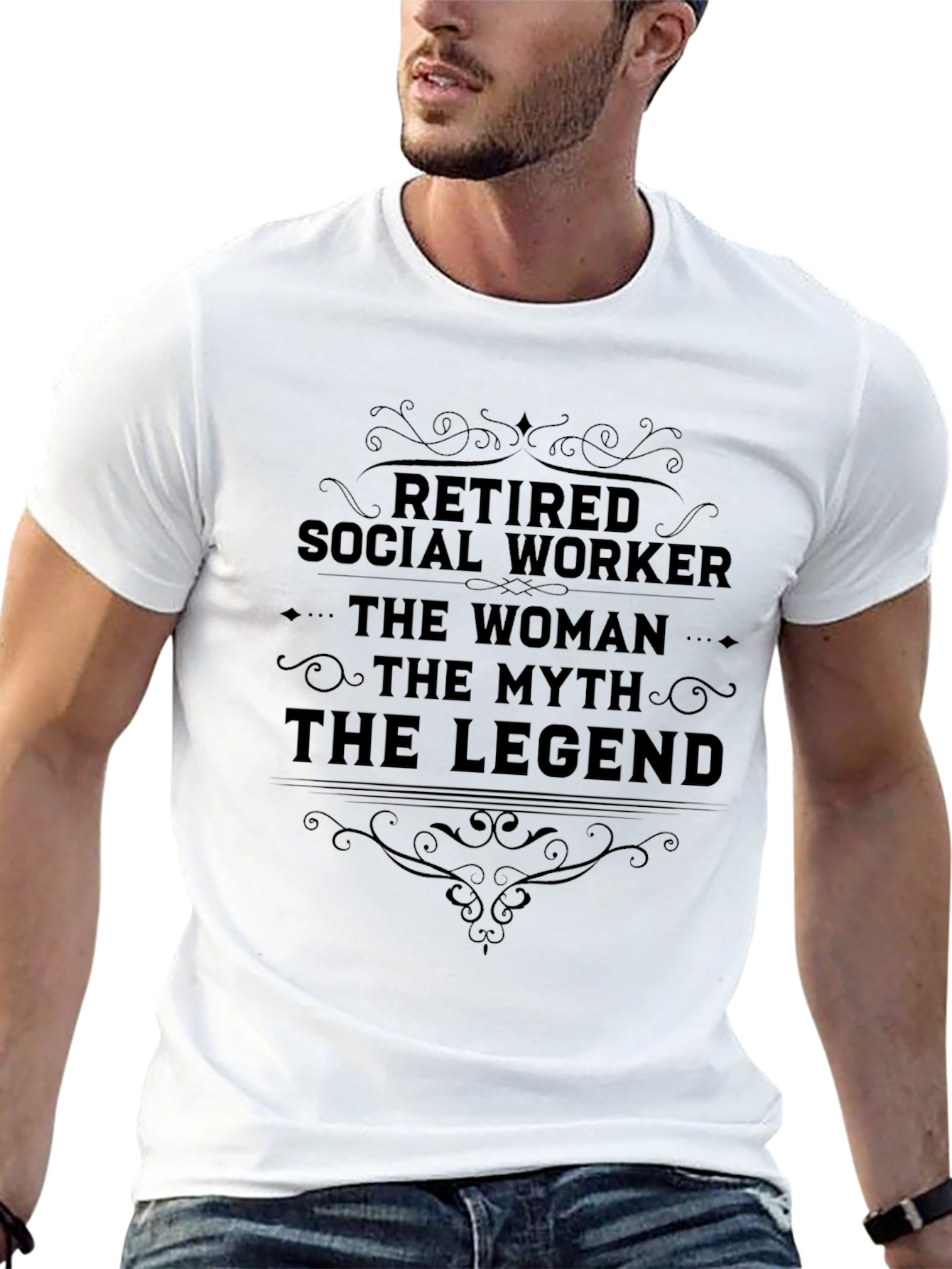 Retired Social Worker T-Shirt - Legend Myth Woman