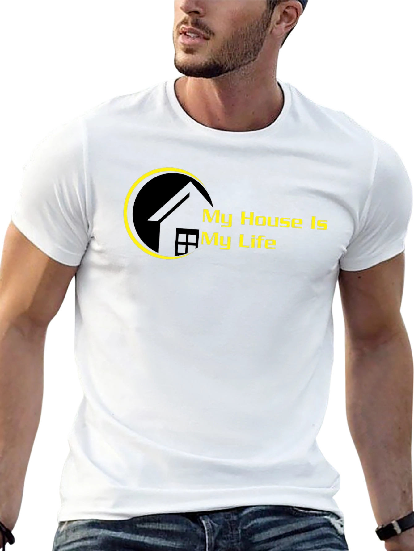 My House Is My Life Black T-Shirt