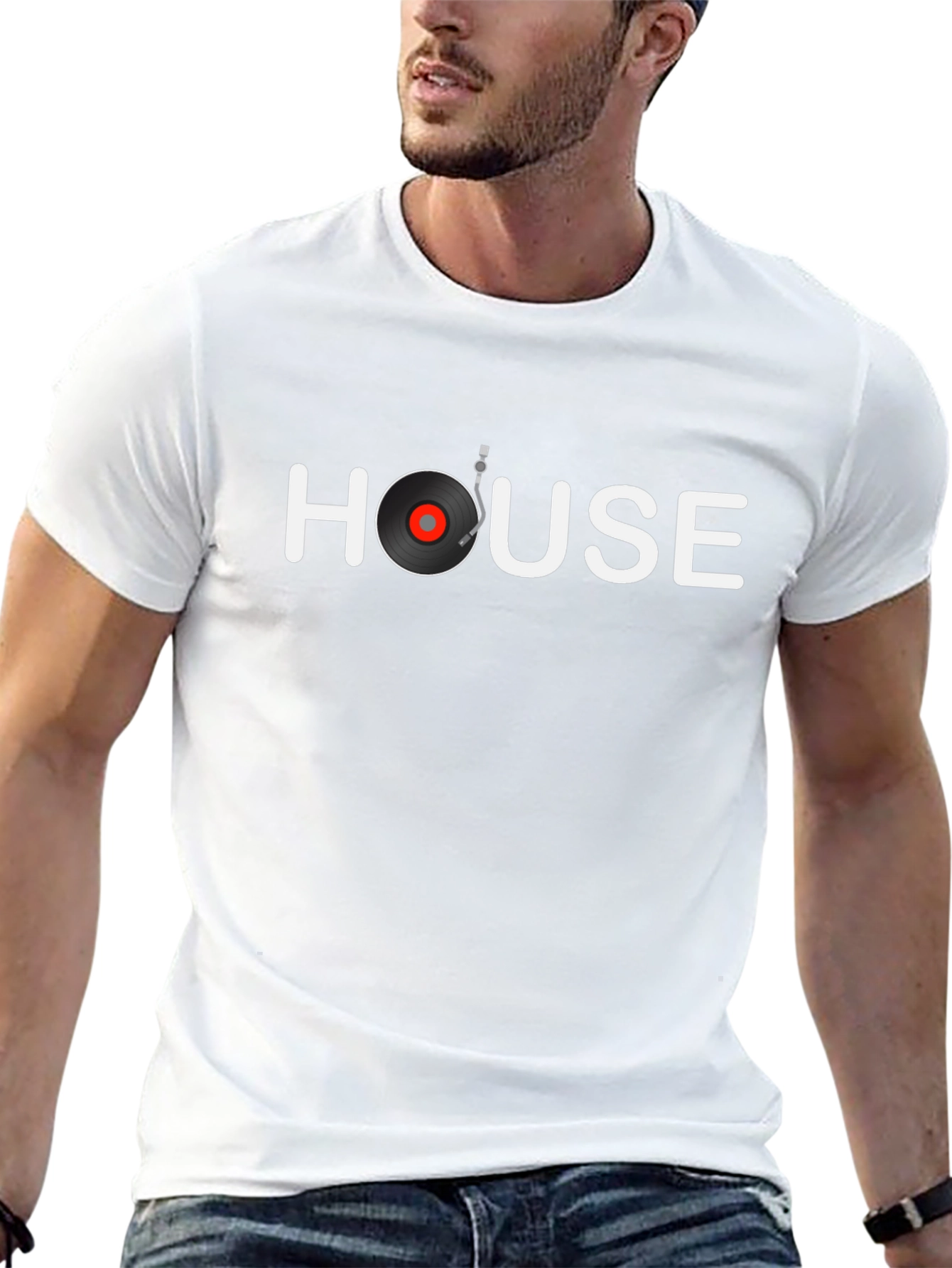 House Music DJ Turntable Graphic T-Shirt