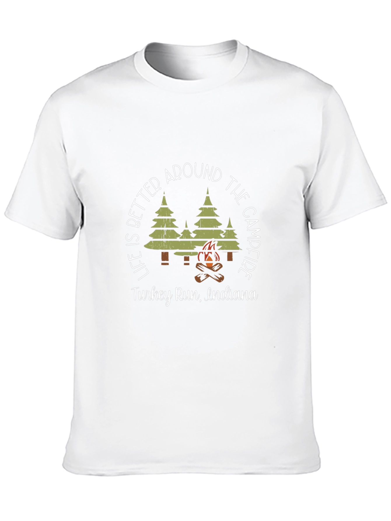 Turkey Run Indiana Campfire Graphic Tee