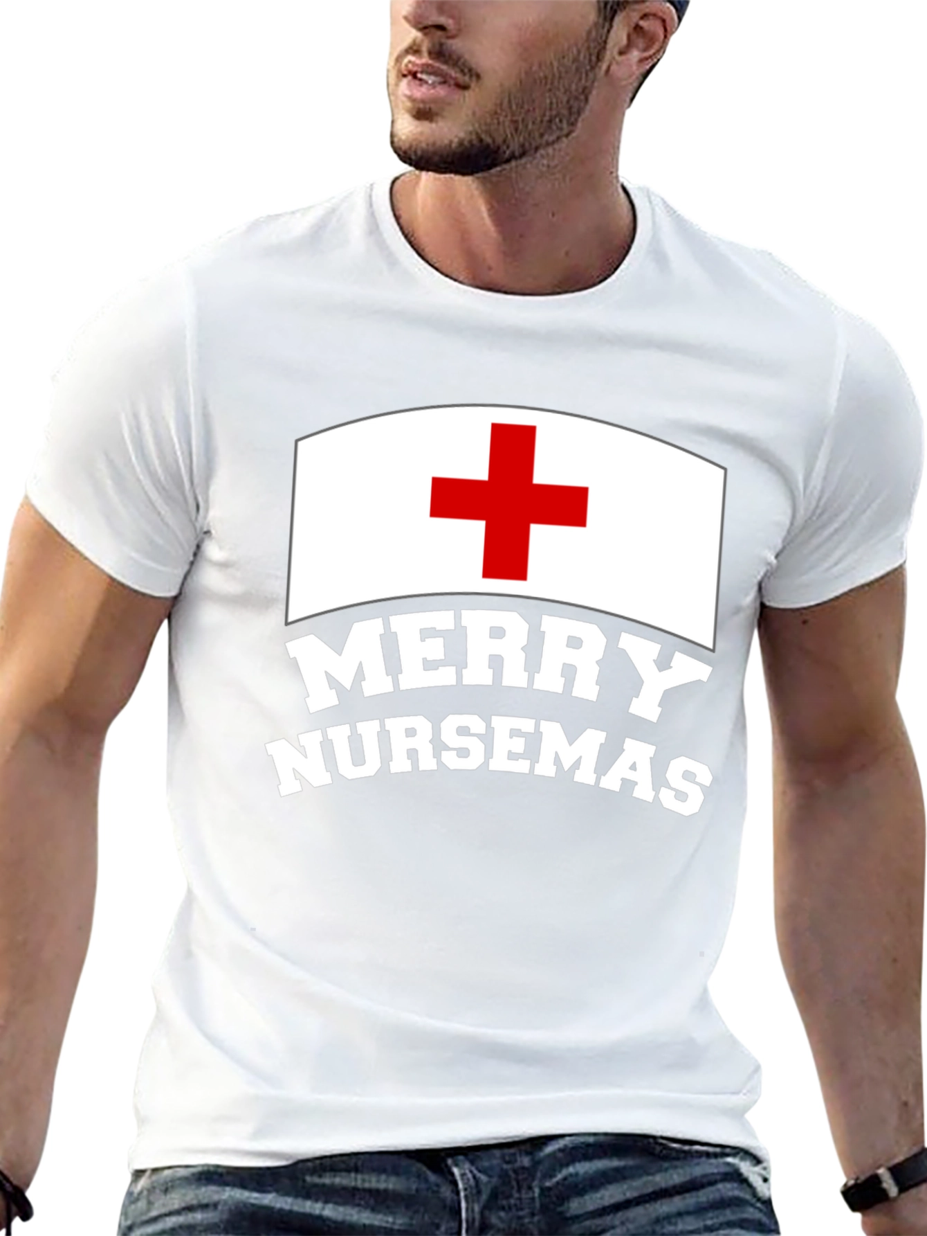 Merry NurseMas T-Shirt - Christmas Nurse Tee