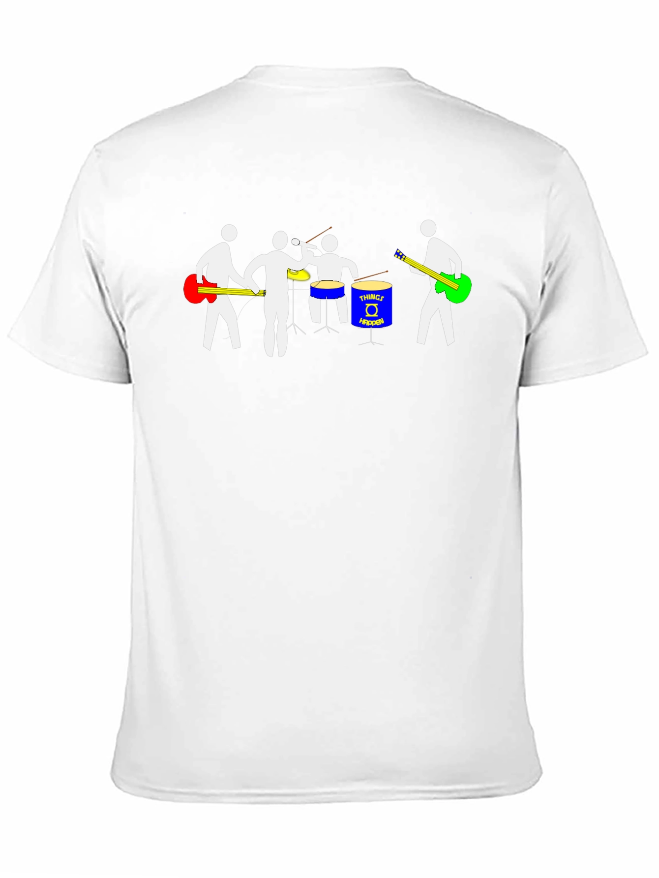 Band Graphic Tee - Black Cotton T-Shirt