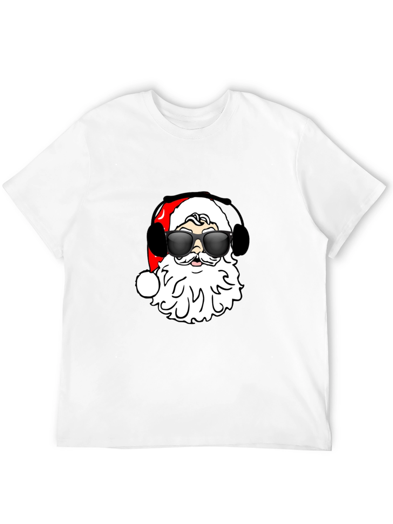 Cool Santa Black T-Shirt