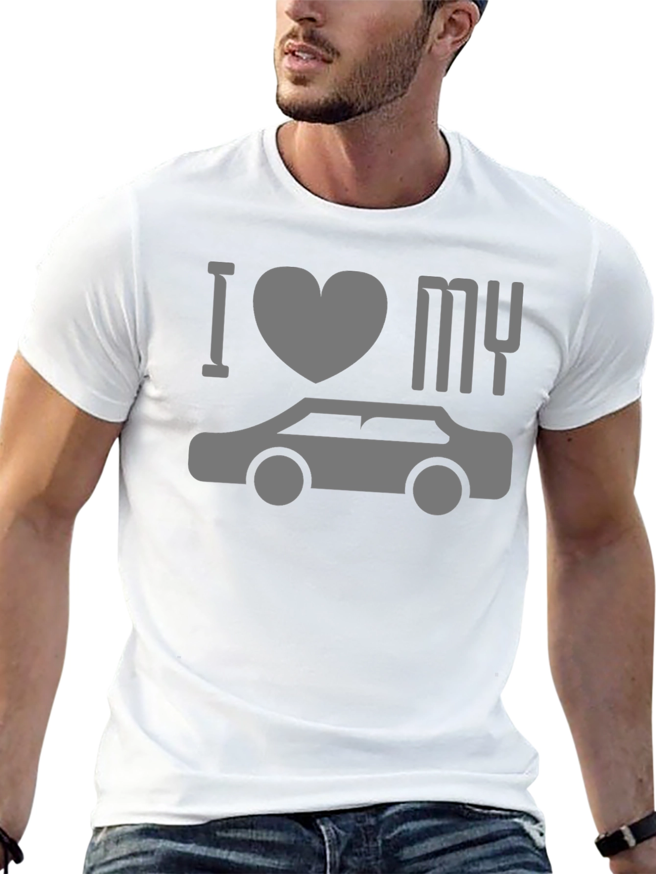 I Love My Car T-Shirt - Black Graphic Tee