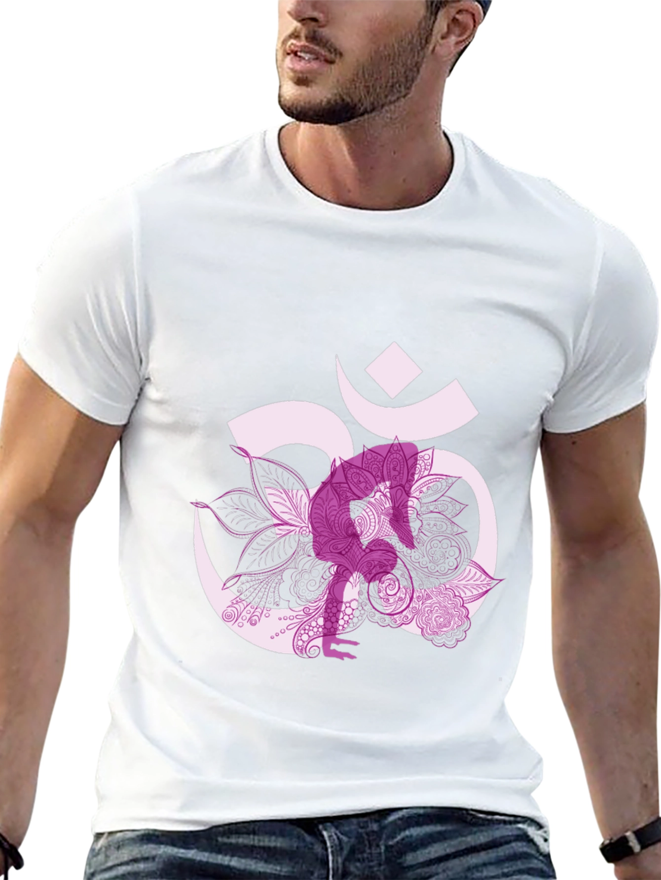 Om Yoga Pose Graphic Tee