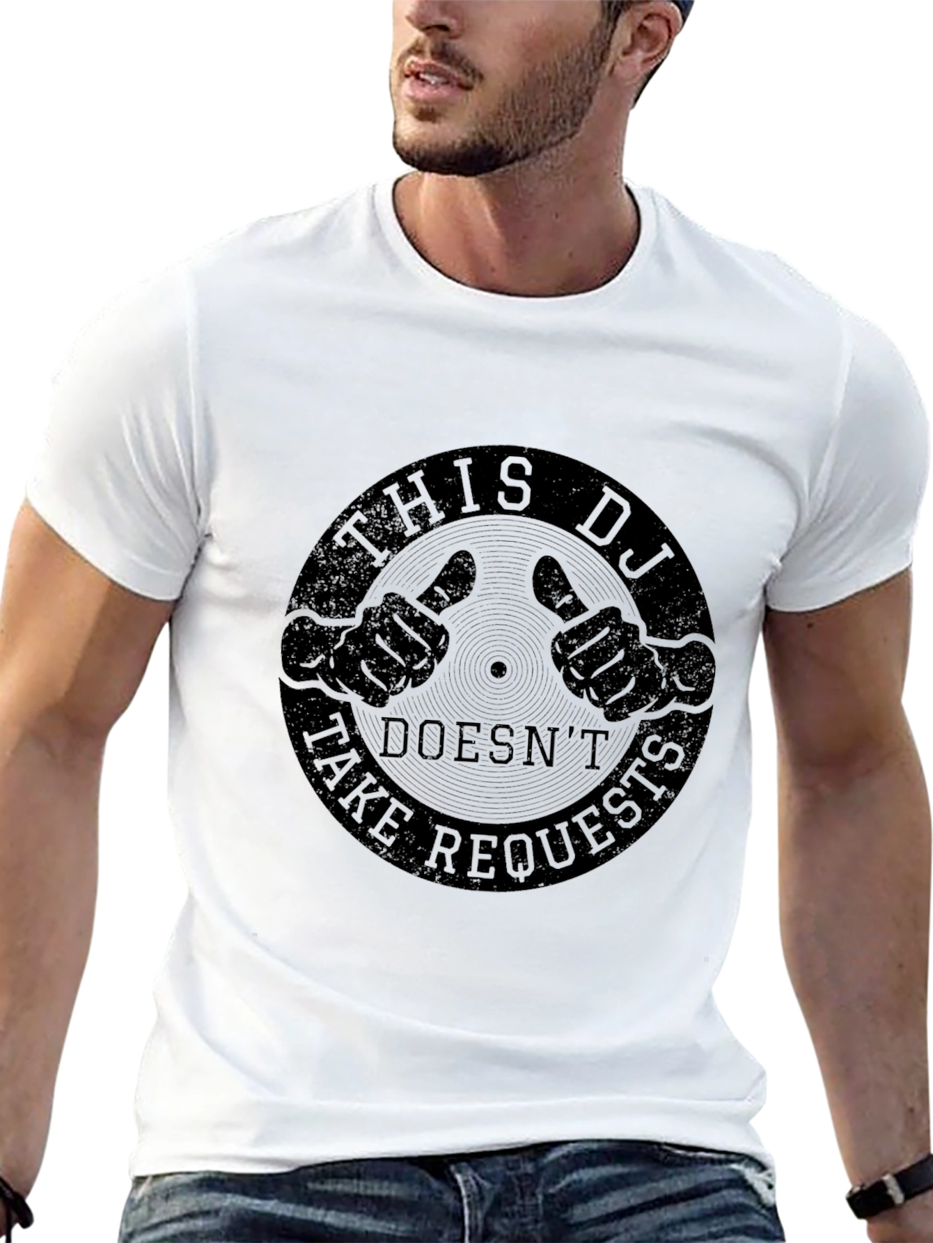 This DJ Doesnt Take Requests - Funny T-Shirt
